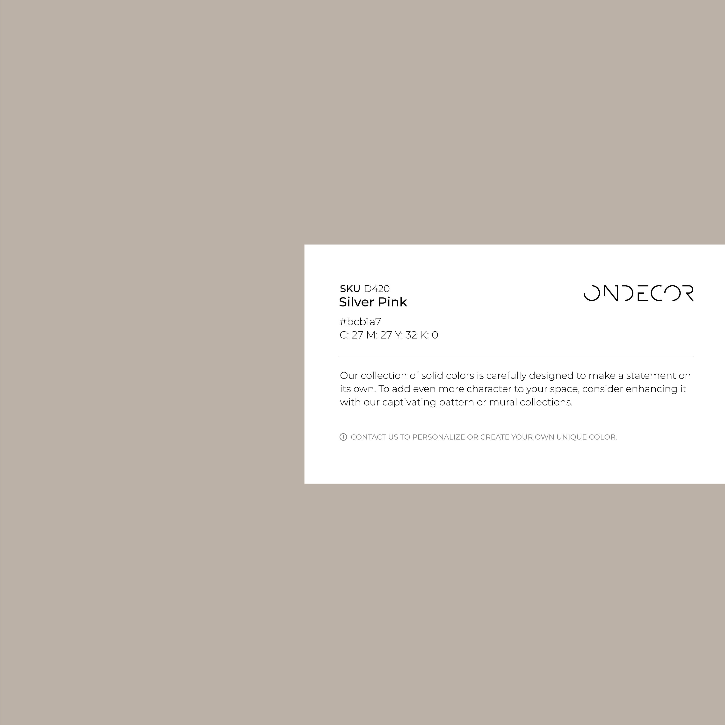 Solid Color Wallpaper In A Sophisticated Champagne Silver Hue - D420