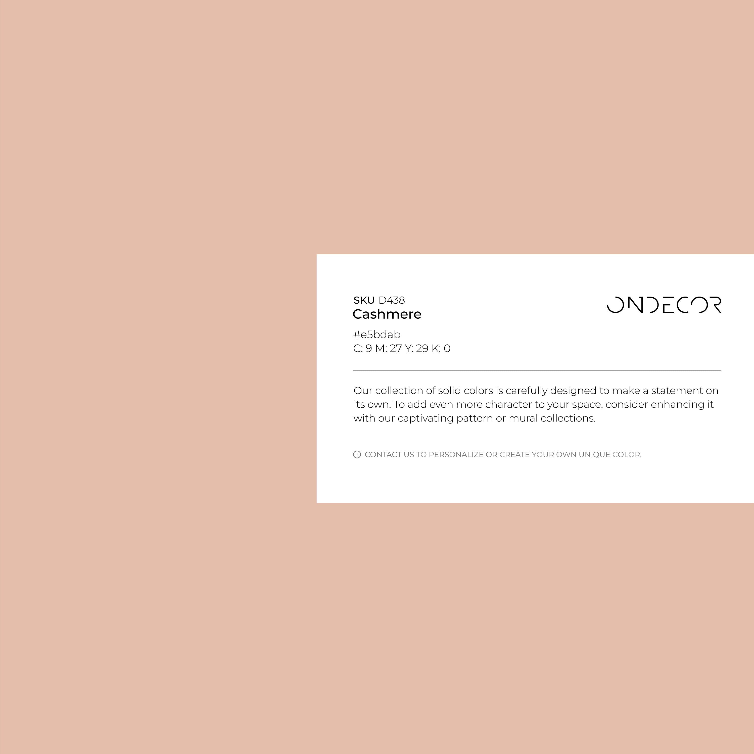 Solid Color Wallpaper In A Warm Cashmere Pink - D438