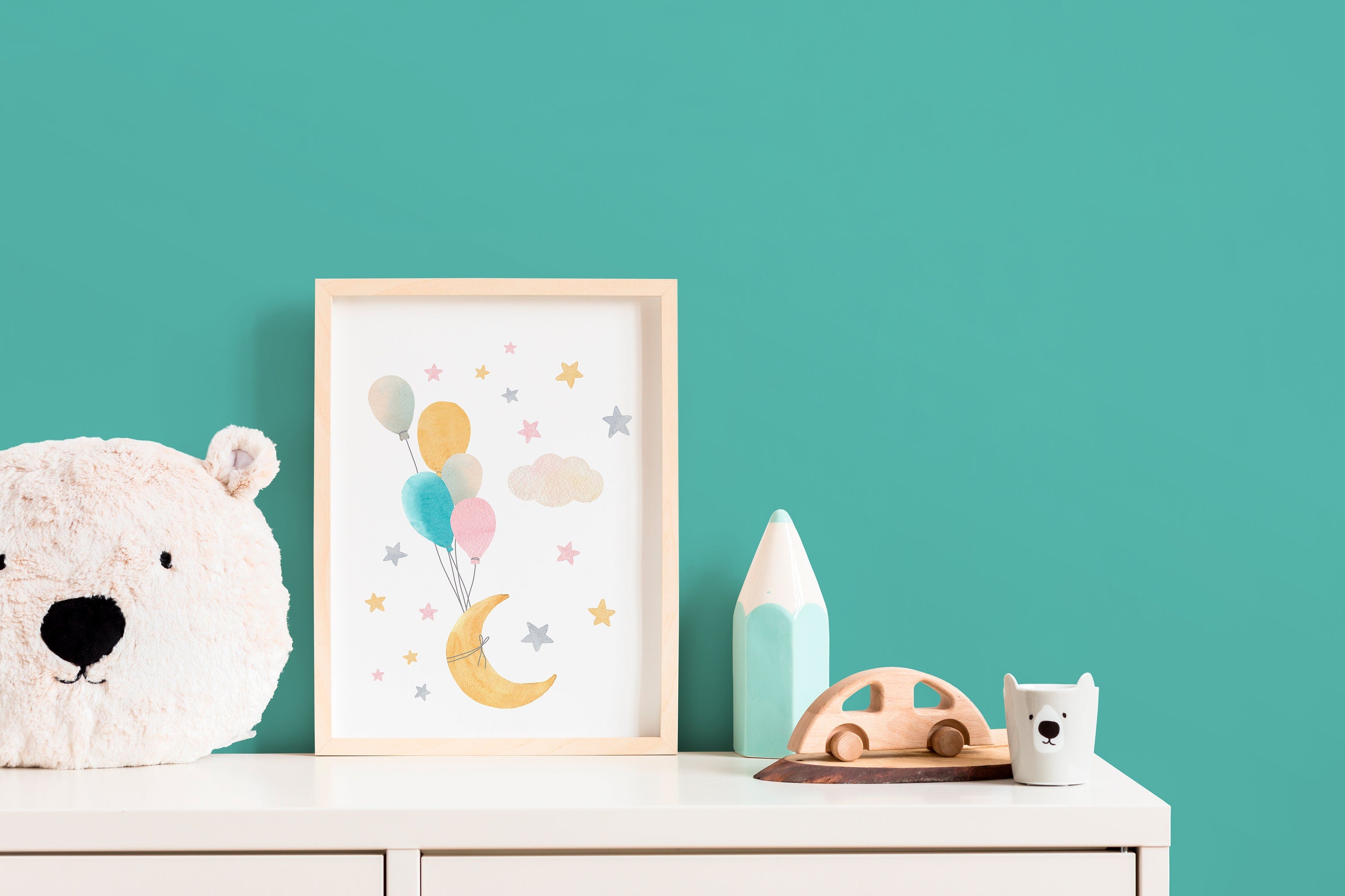 Solid Color Wallpaper In Turquoise - D443