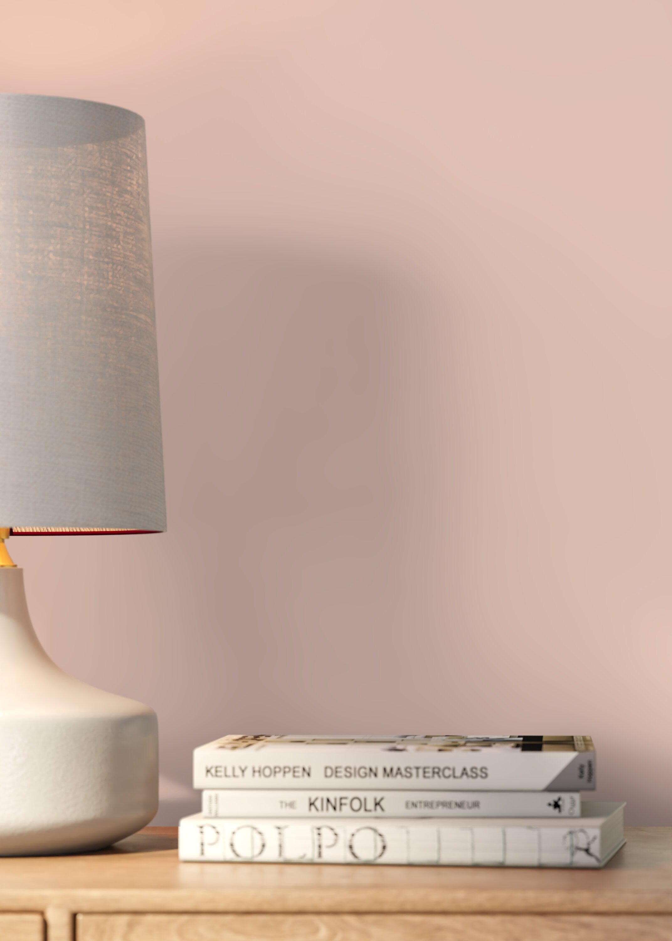 Solid Color Wallpaper In A Soft Blush Pink - D449