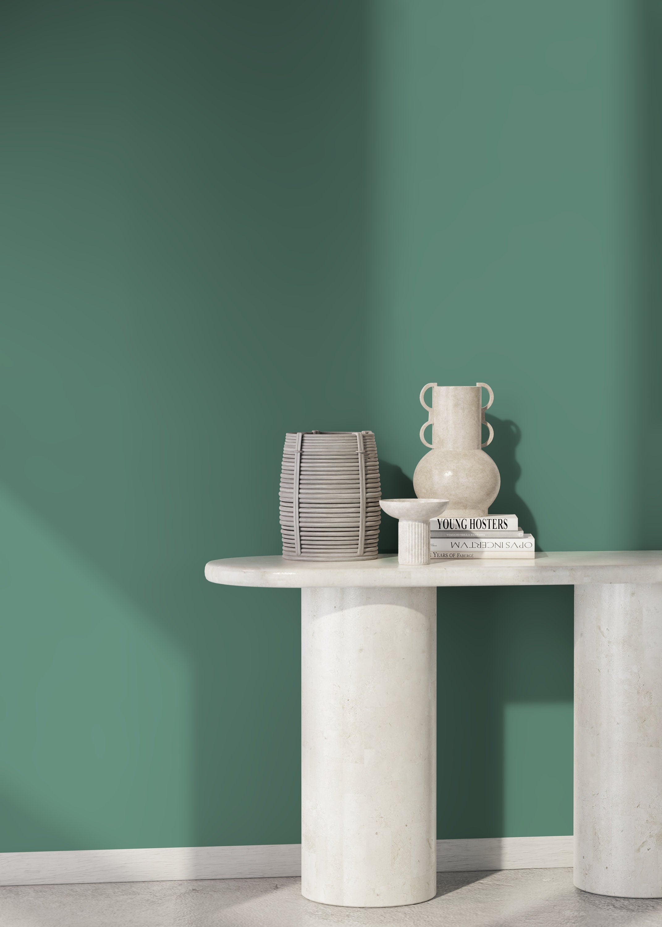 Solid Color Wallpaper In Muted Sage Green - D468