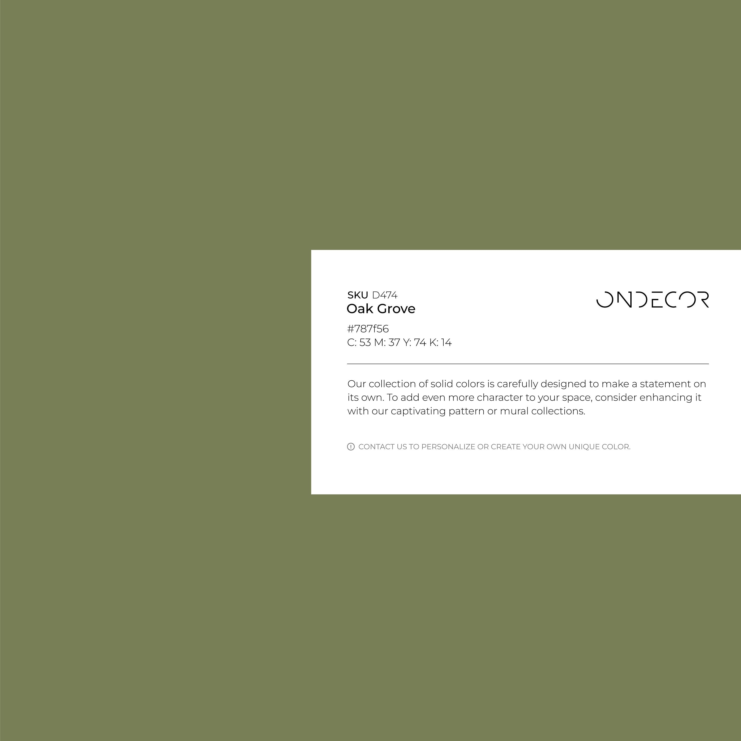 Solid Color Wallpaper In An Earthy Sage Green - D474