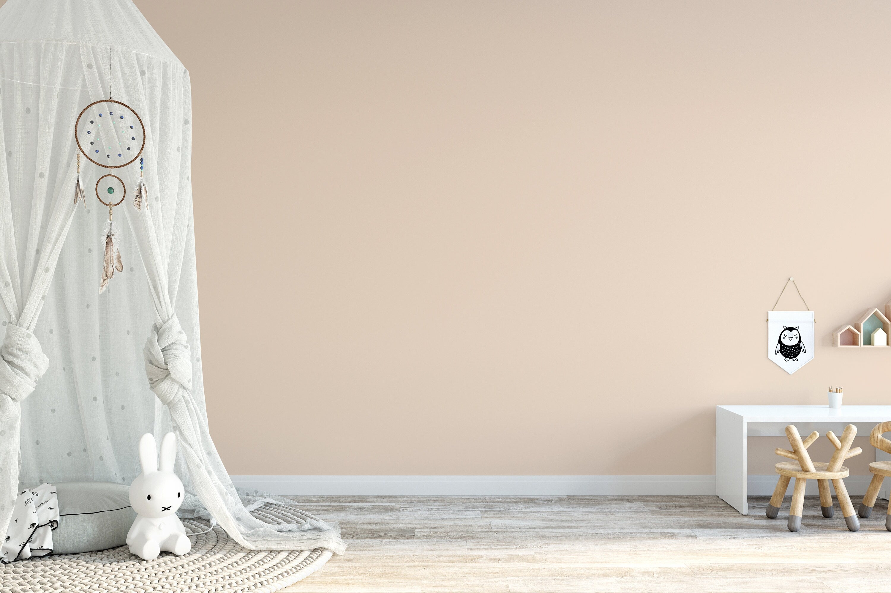 Solid Color Wallpaper With A Minimalist Aesthetic In Champagne Pink - D424