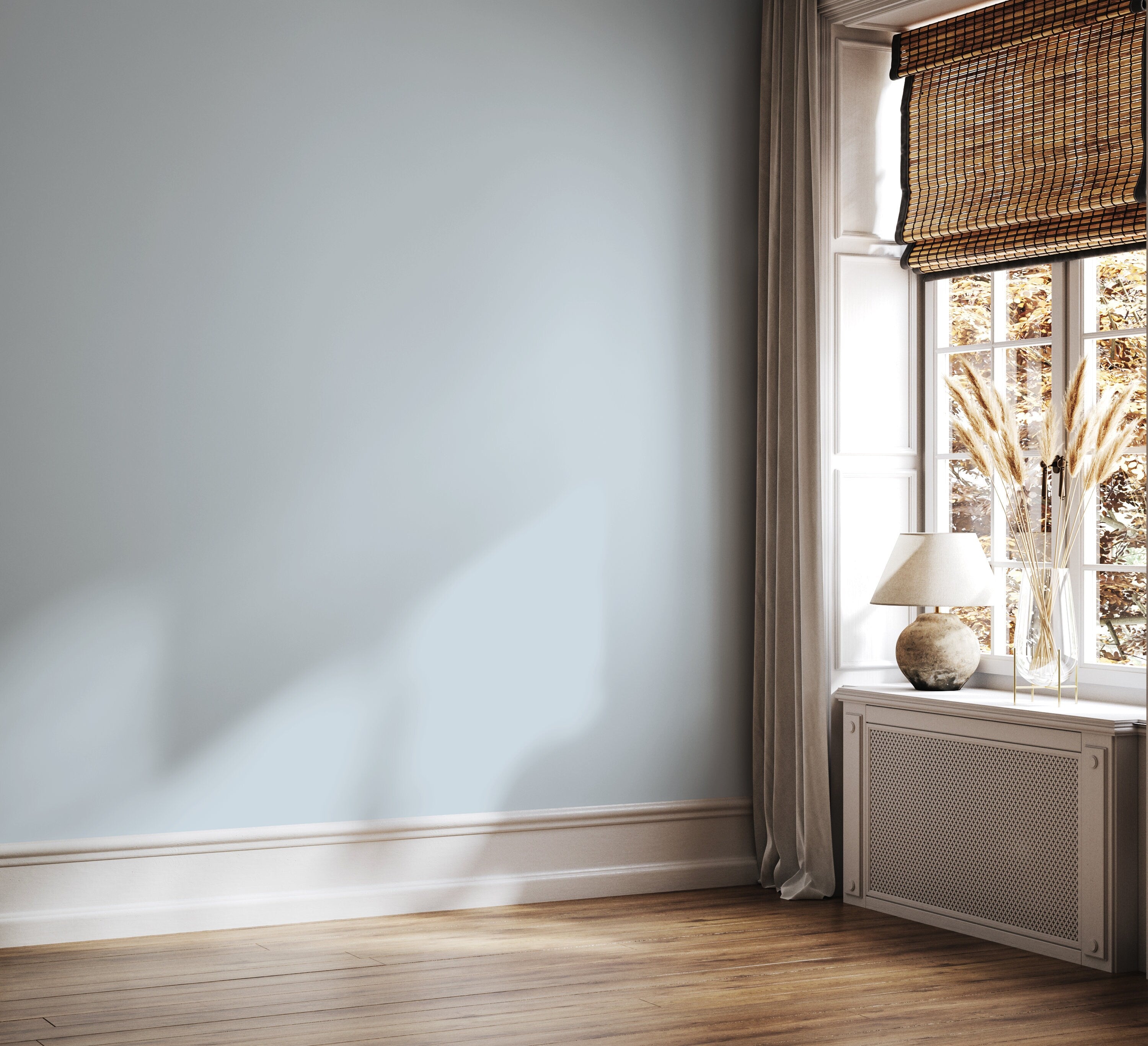 Solid Color Wallpaper With A Minimalist Style In Light Grayish Blue - D440