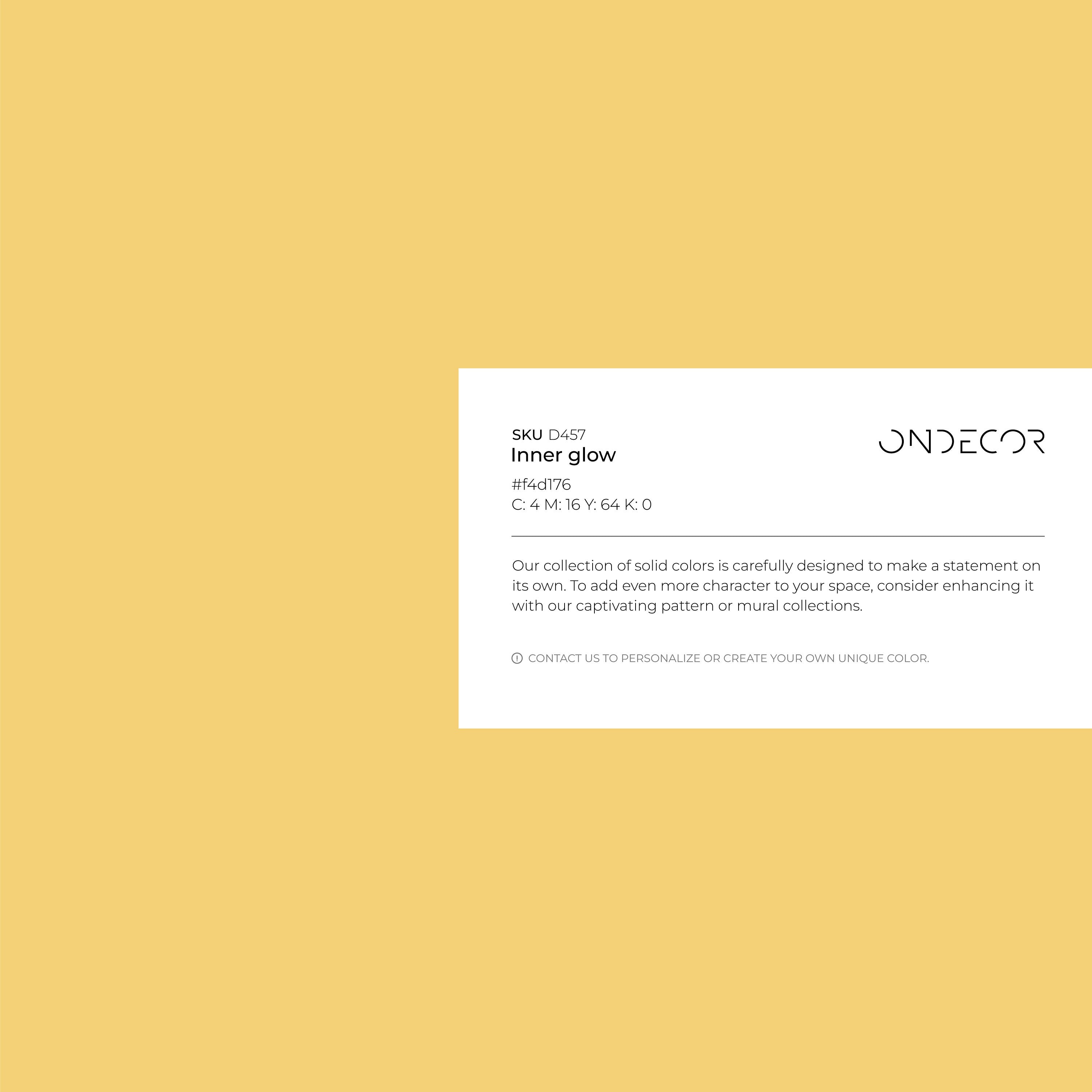 Solid Color Wallpaper With A Minimalist Look In Light Yellow - D457