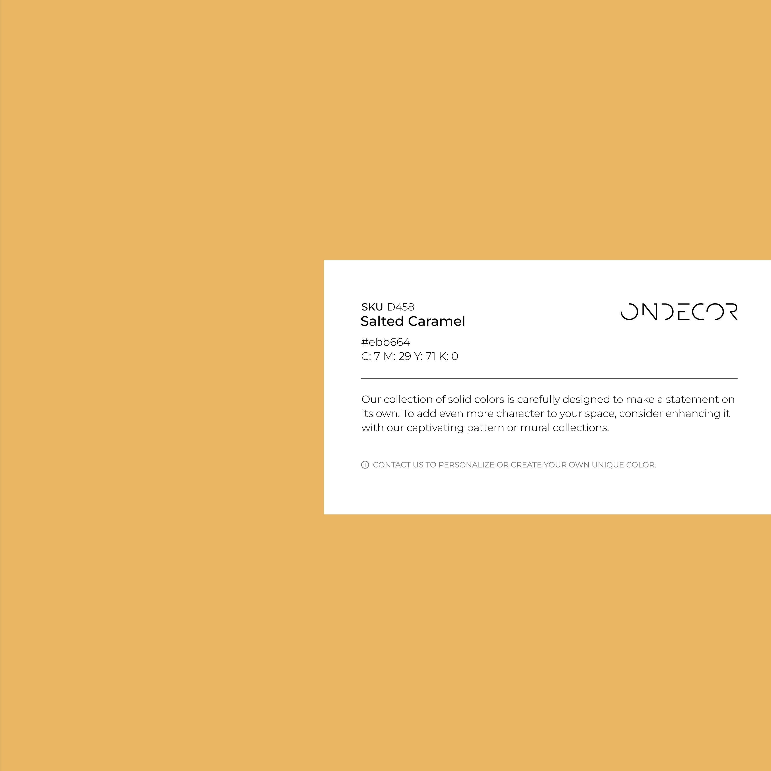 Solid Color Wallpaper Featuring A Warm Earth Yellow - D458