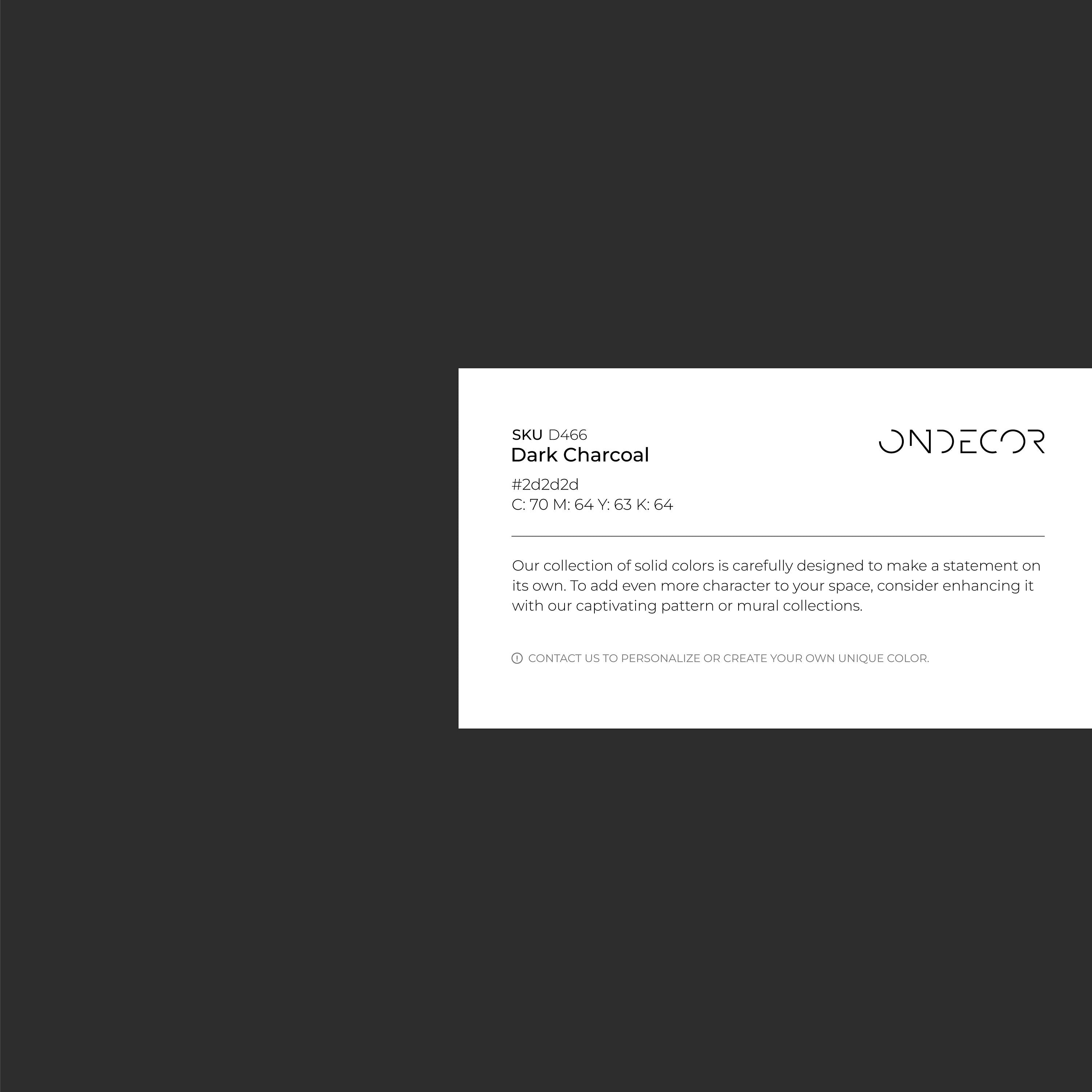 Solid Color Wallpaper In Timeless Charleston Gray For A Minimalist Look - D466