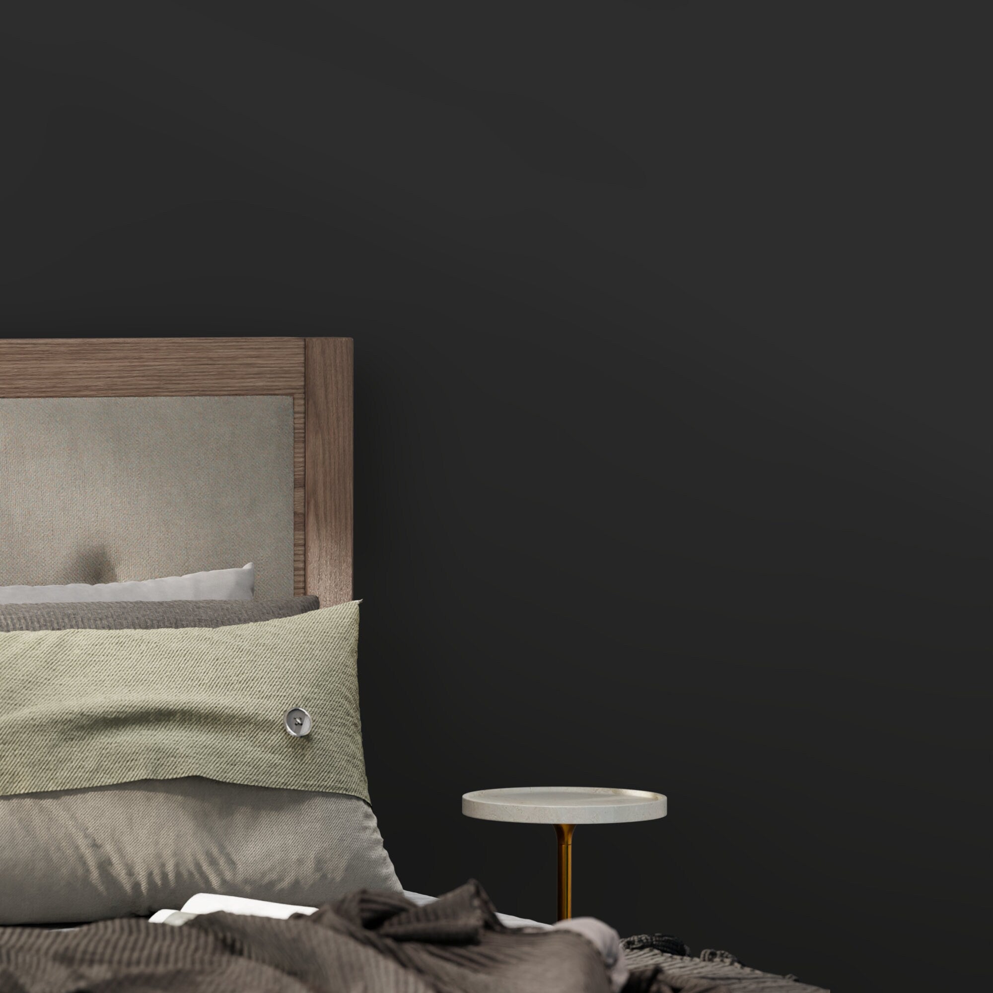 Solid Color Wallpaper In Timeless Charleston Gray For A Minimalist Look - D466