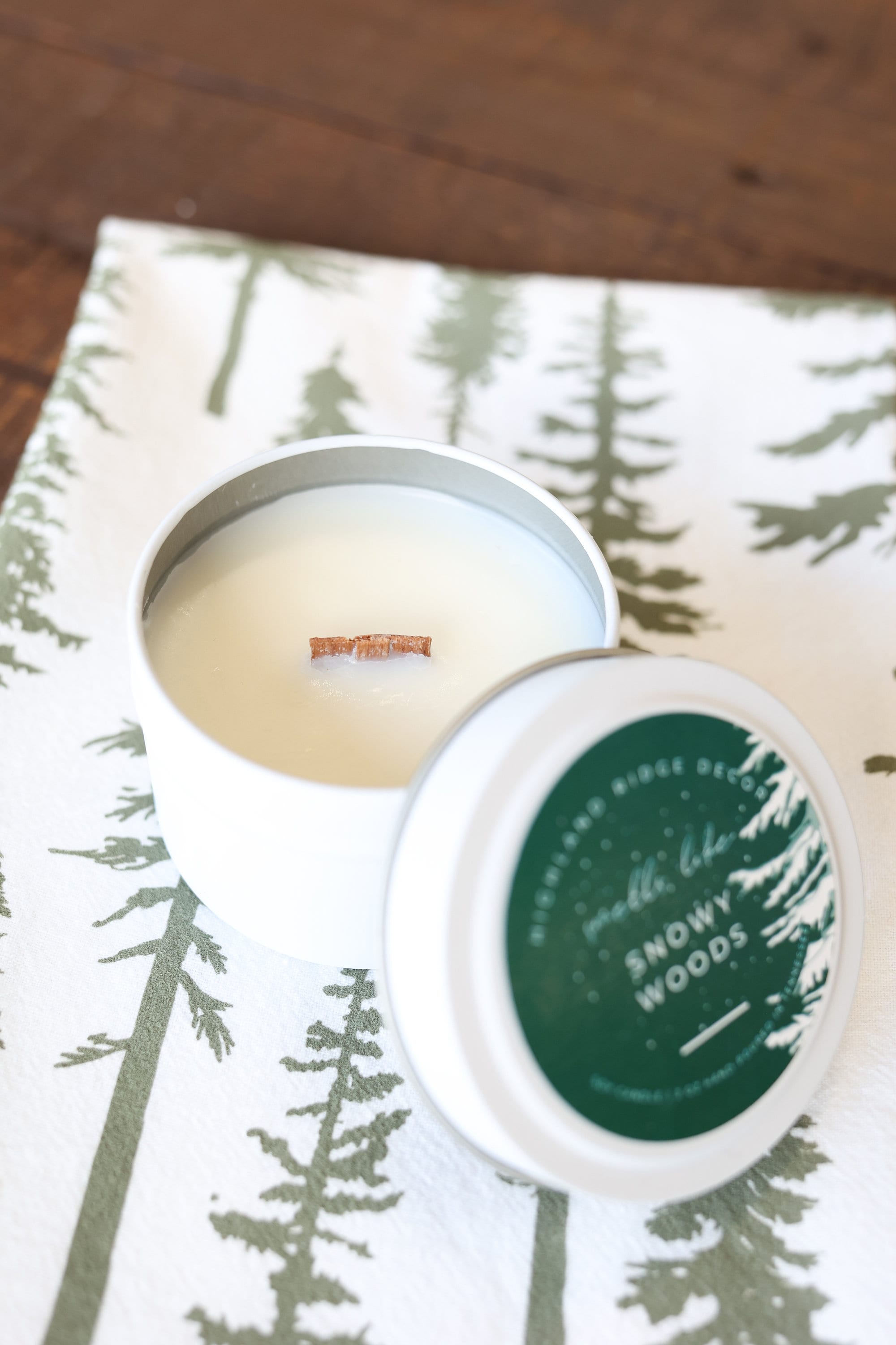 "snowy Woods" Candle Tin