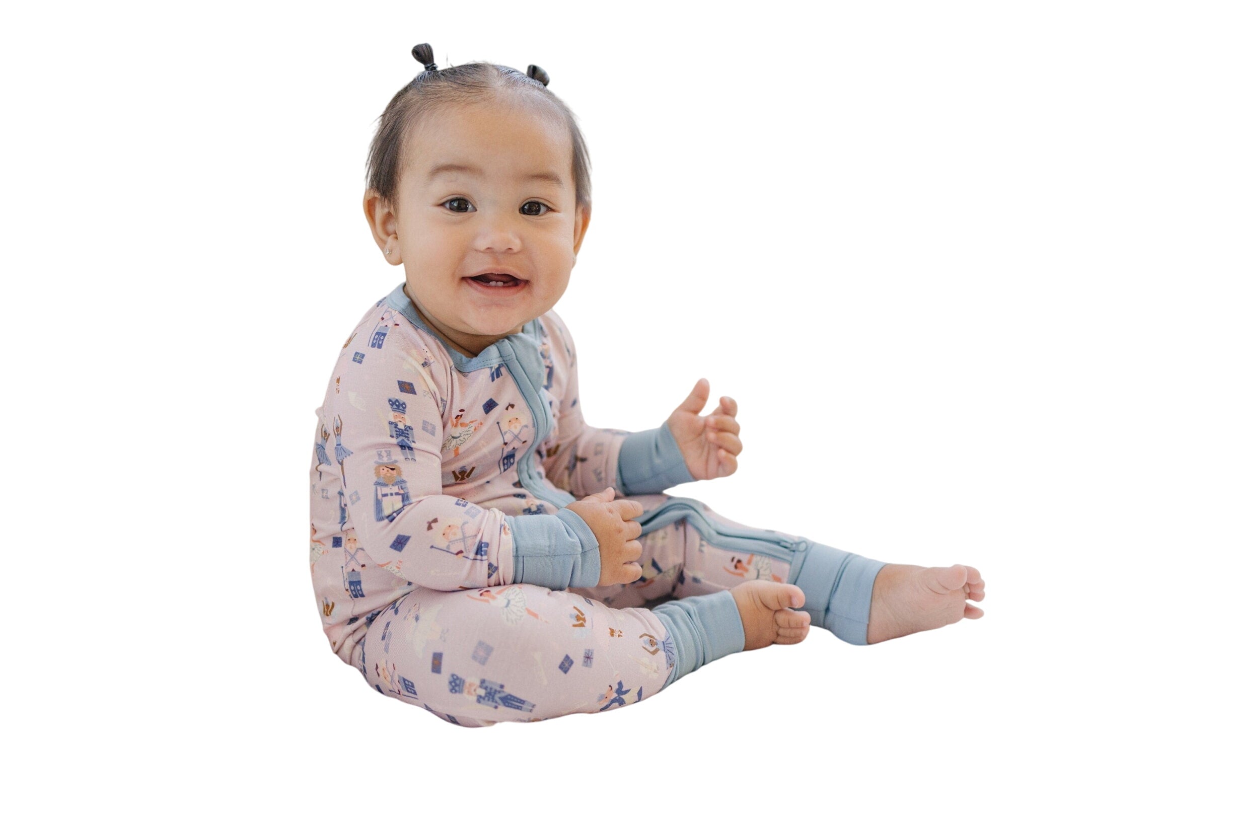 Nutcracker Print Bamboo Zippy Romper