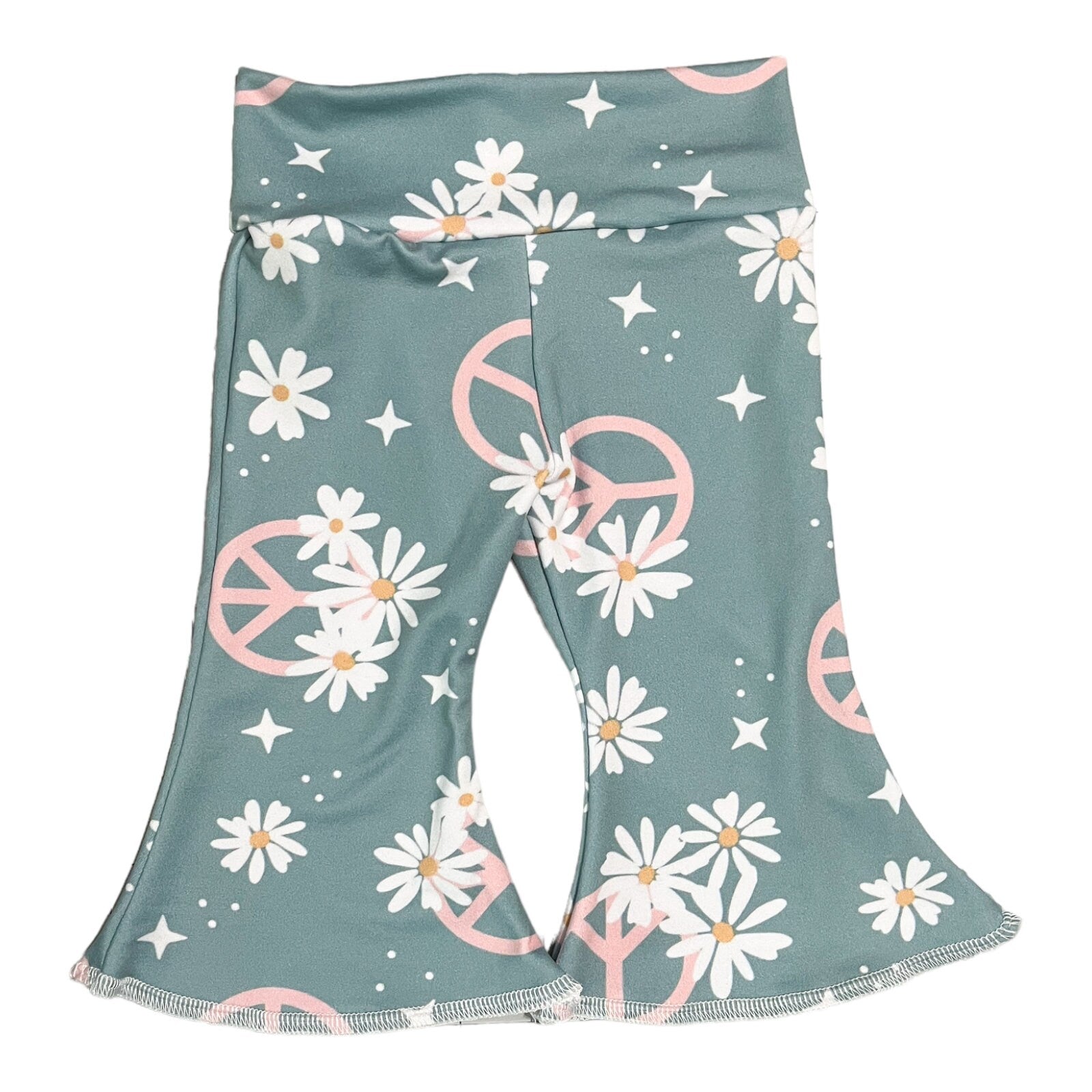 Peace Sign Bell Bottoms