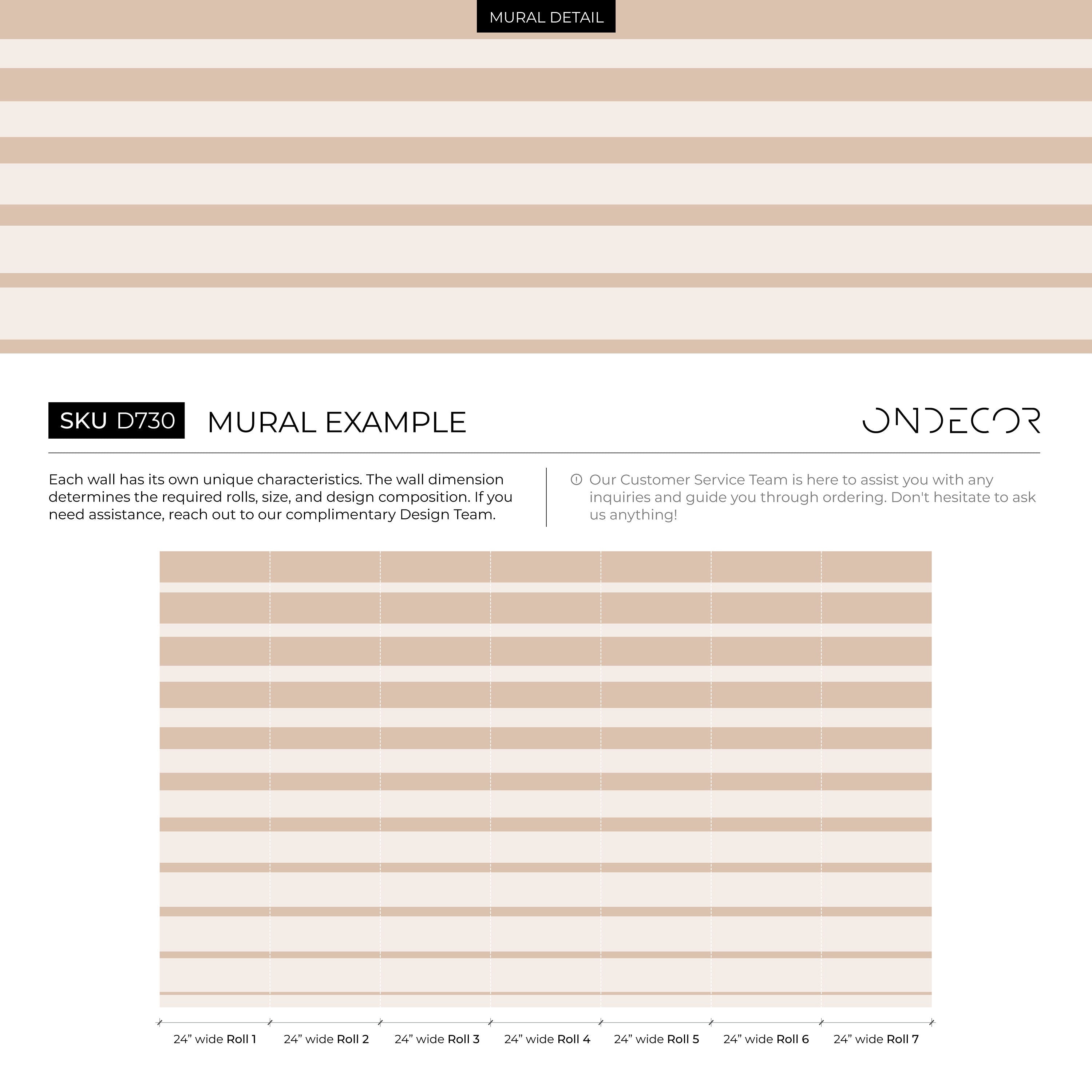 Striped Wallpaper With A Minimalist Motif In Beige And Taupe - D730