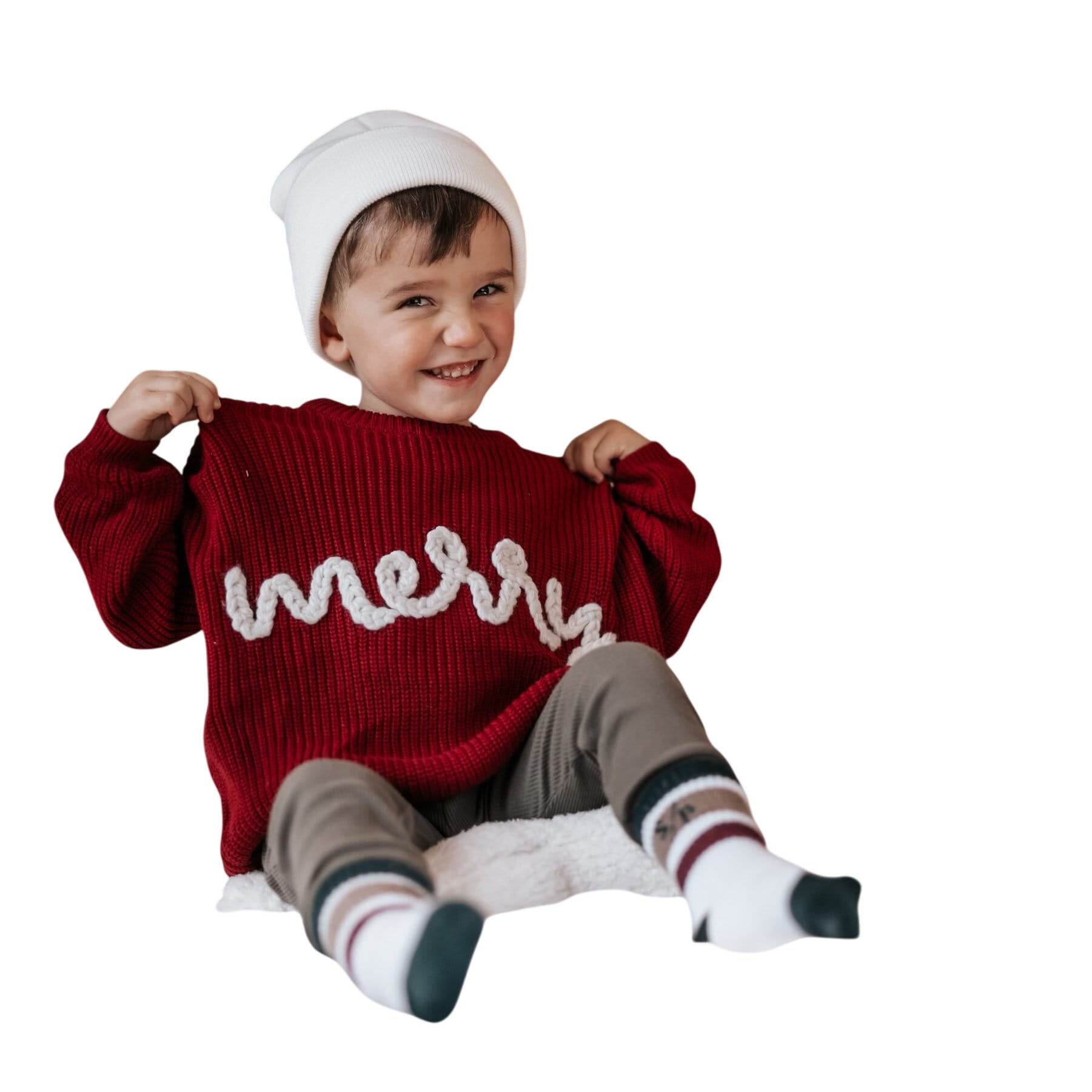 Merry Hand Embroidered Sweater