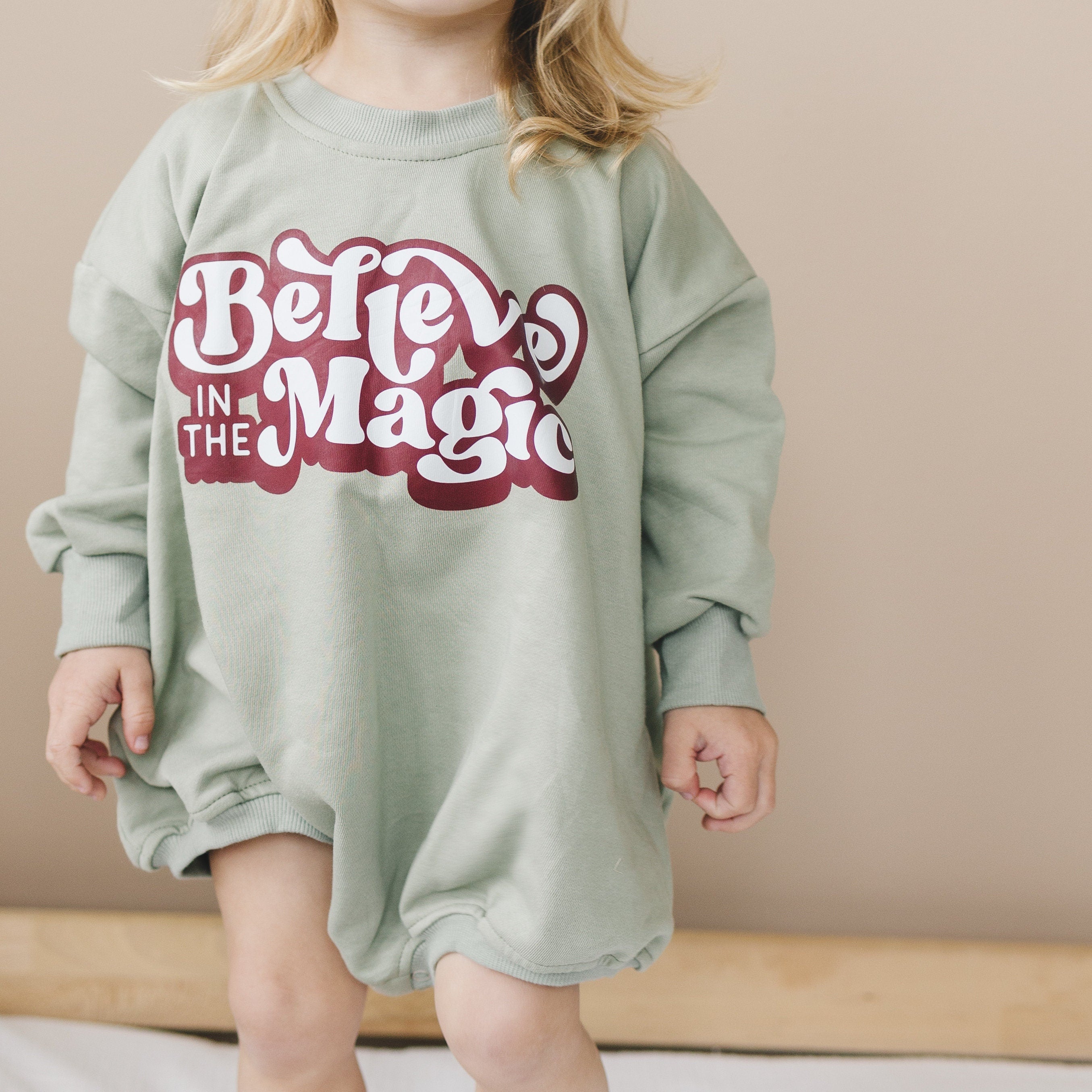Believe In The Magic Christmas Sweatshirt Romper
