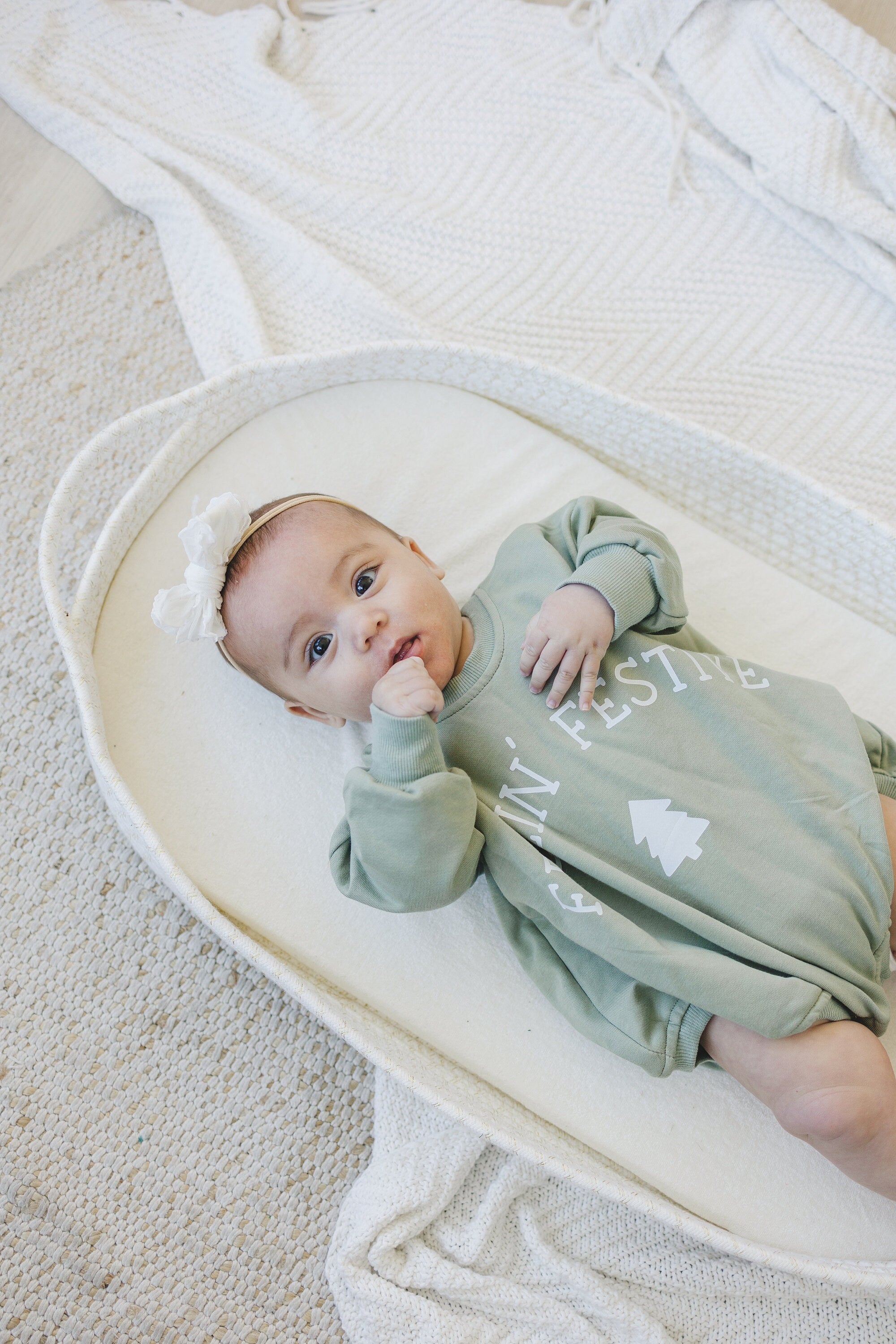 Feelin' Festive Christmas Sweatshirt Romper