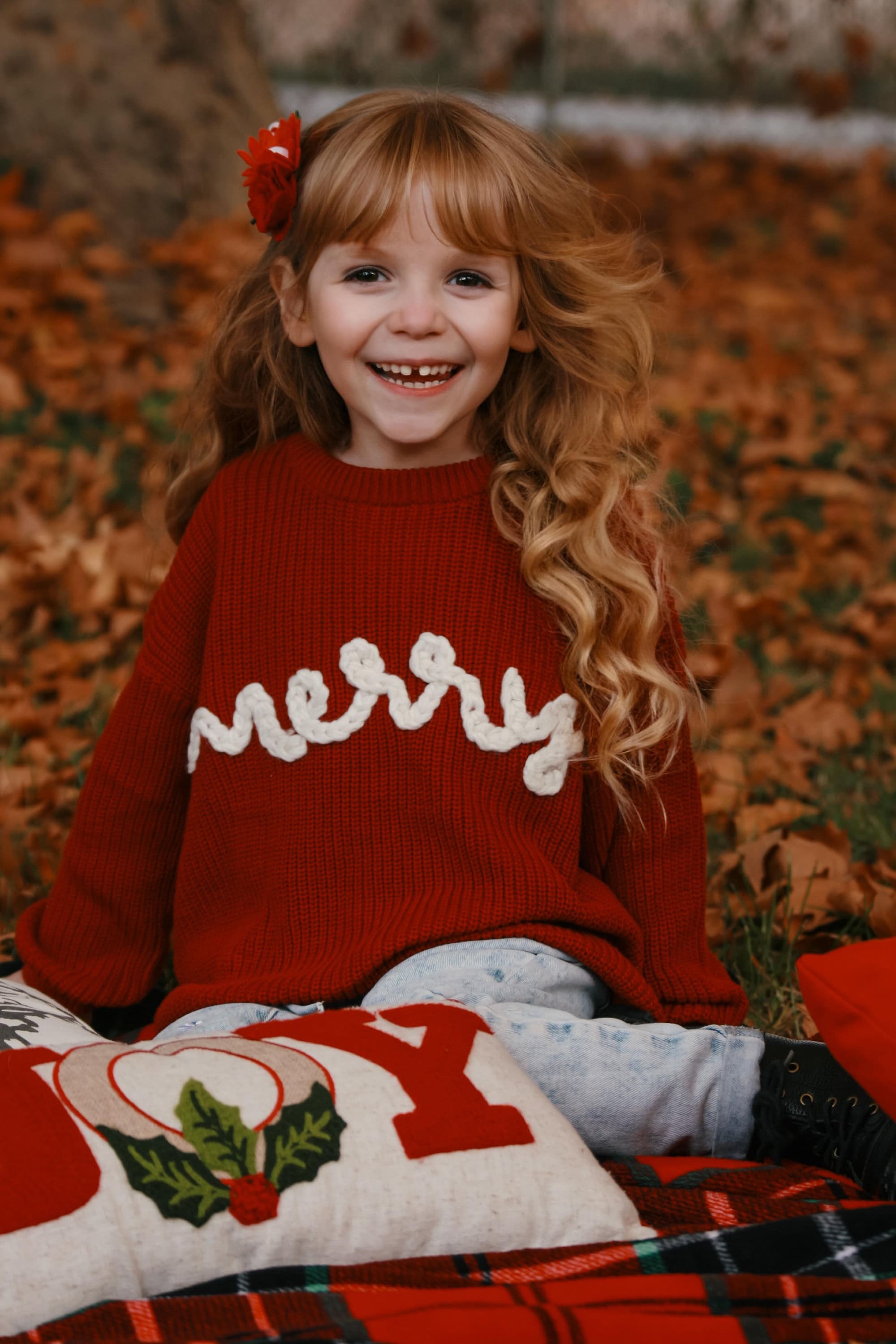 Merry Hand Embroidered Sweater