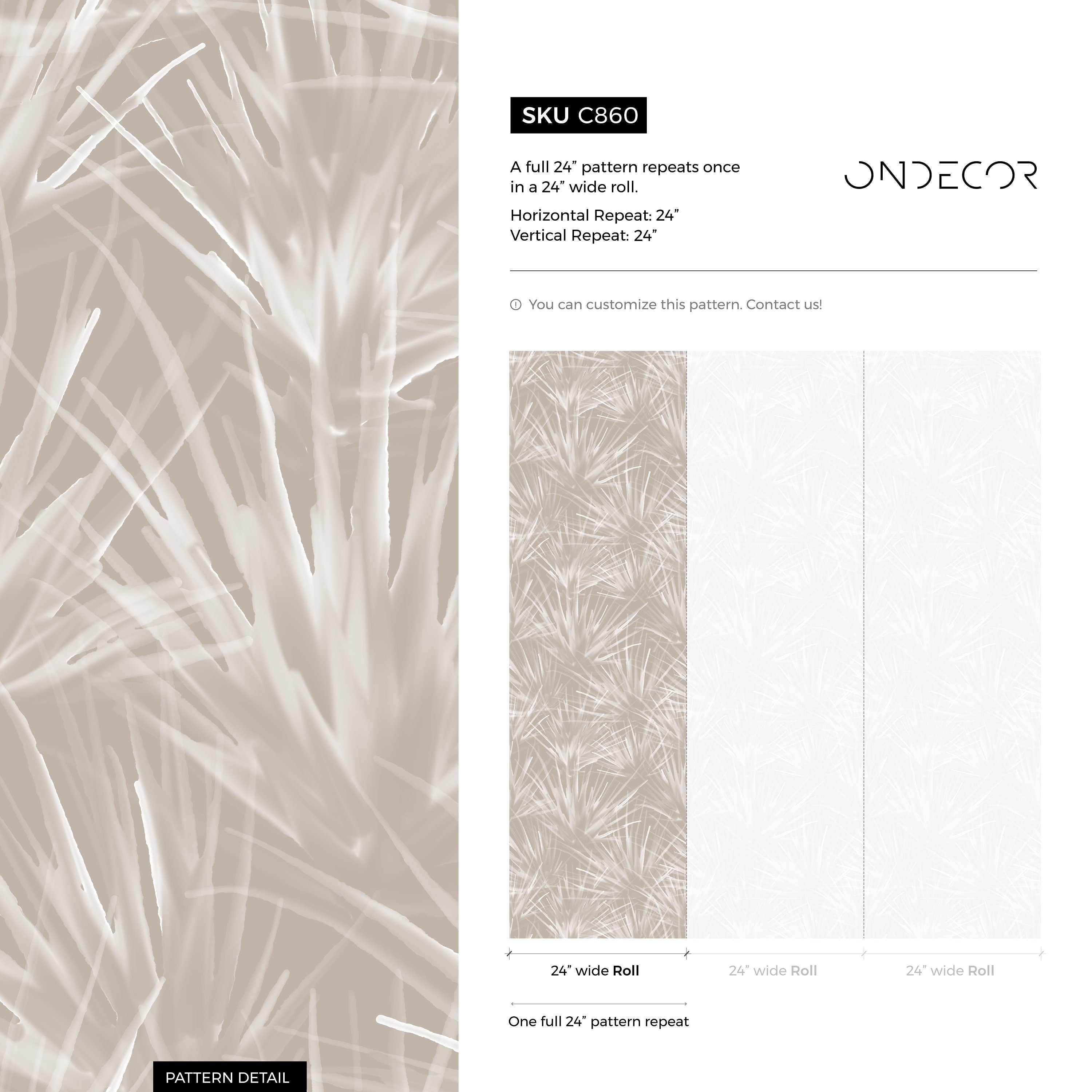 Boho Wallpaper With A Wispy Dandelion Motif In Beige And Off-white - C860
