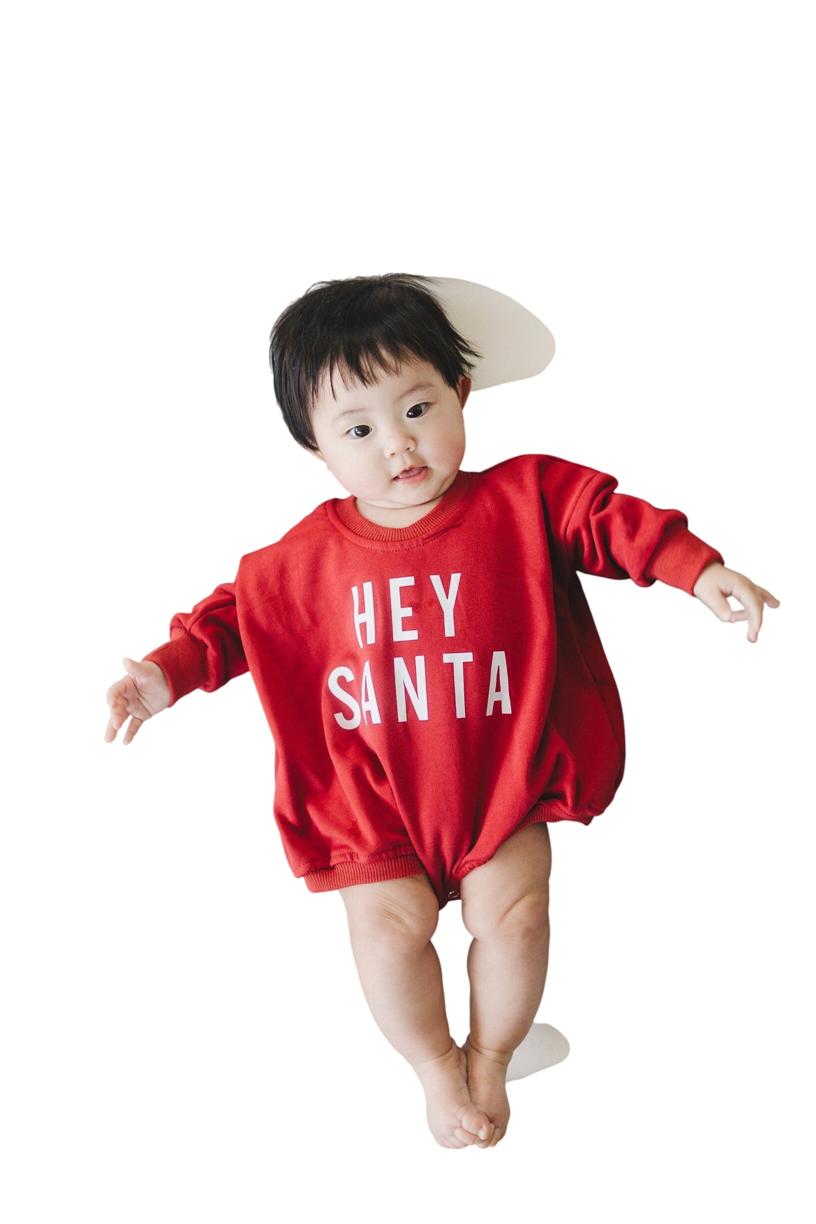 Hey Santa Sweatshirt Romper