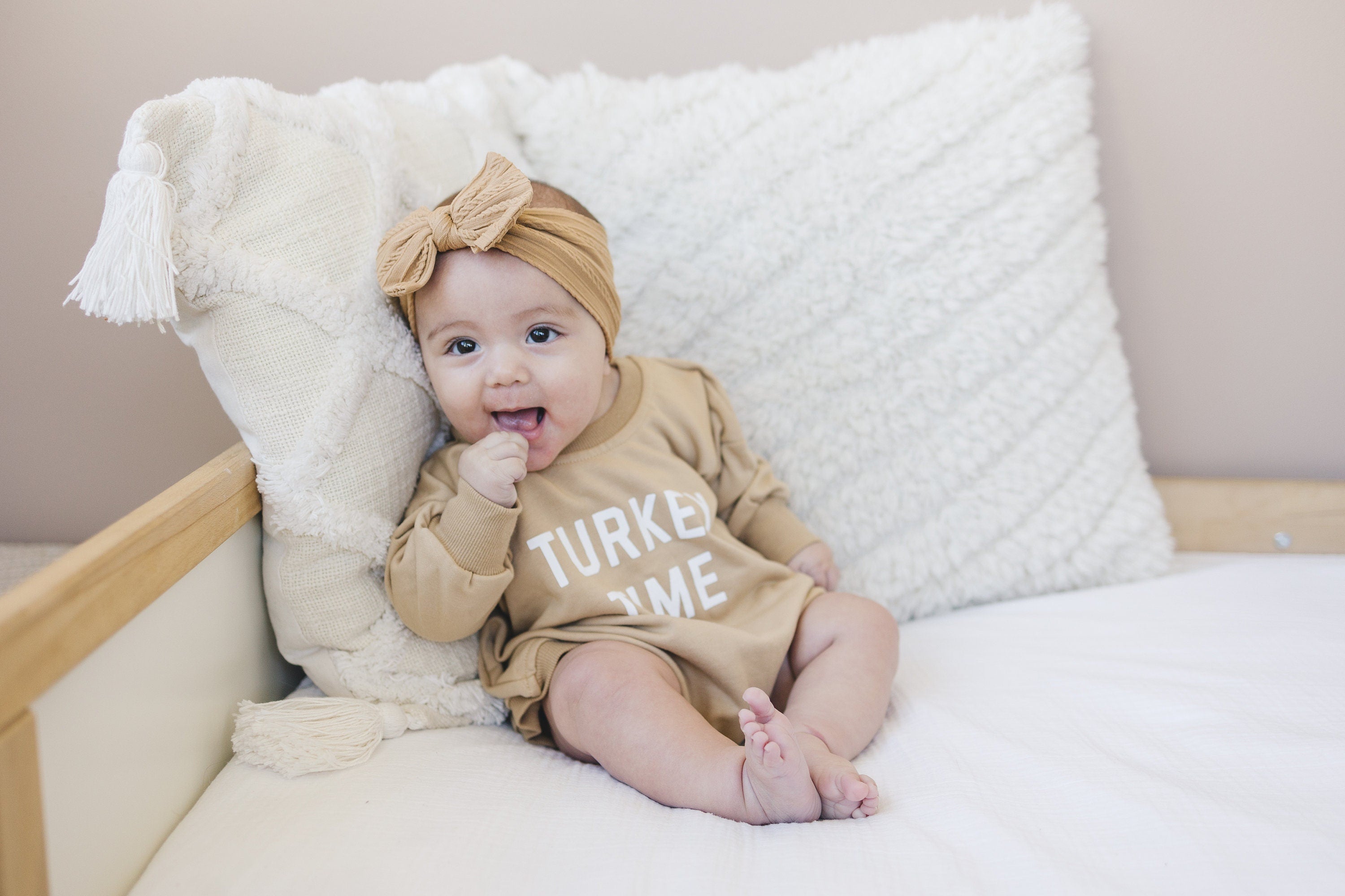 Turkey Time Sweatshirt Romper - More Colors