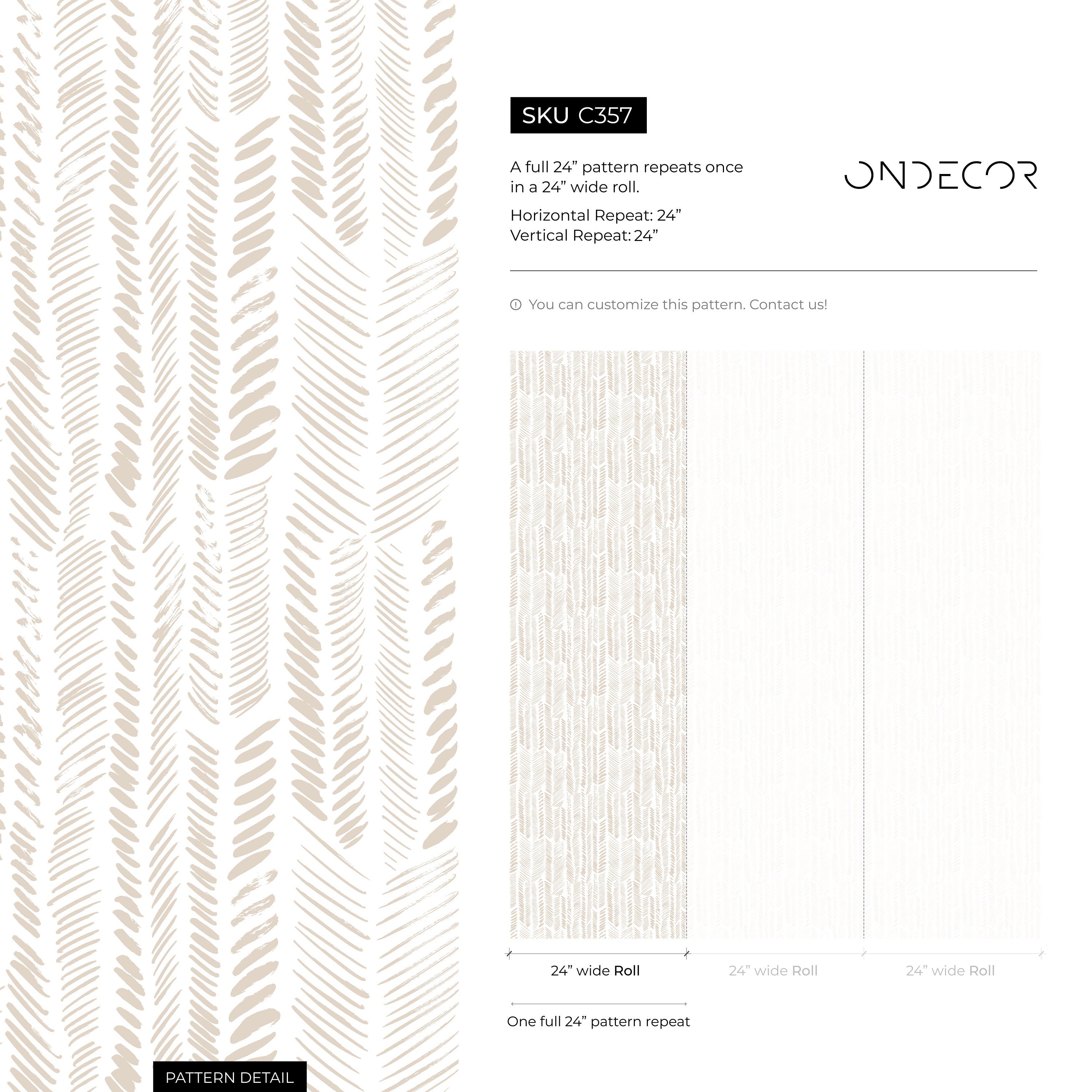 Abstract Wallpaper With A Hand-drawn Arrow Pattern In Beige - C357