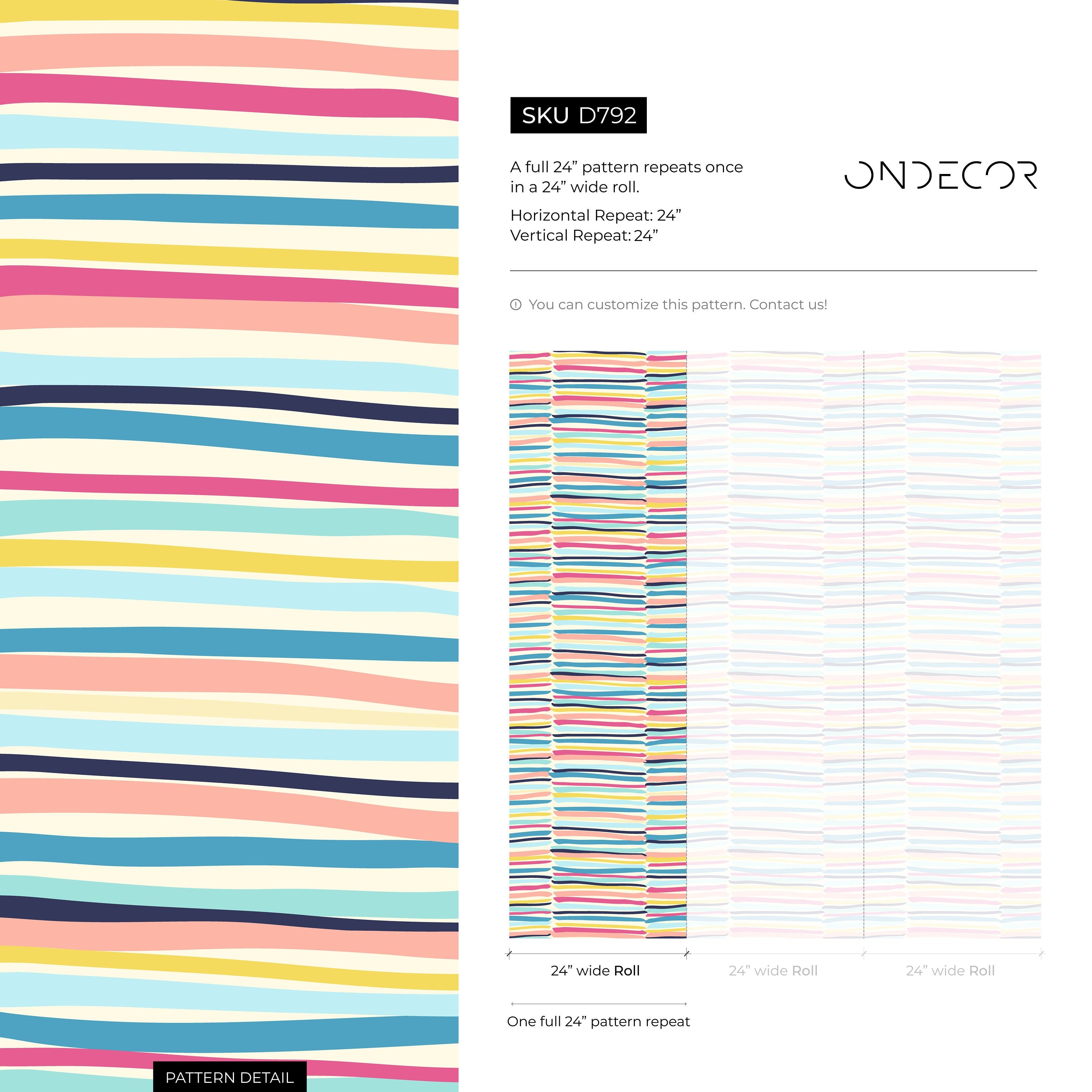 Abstract Wallpaper With Colorful Brush Strokes In Blue, Pink, And Yellow - D792