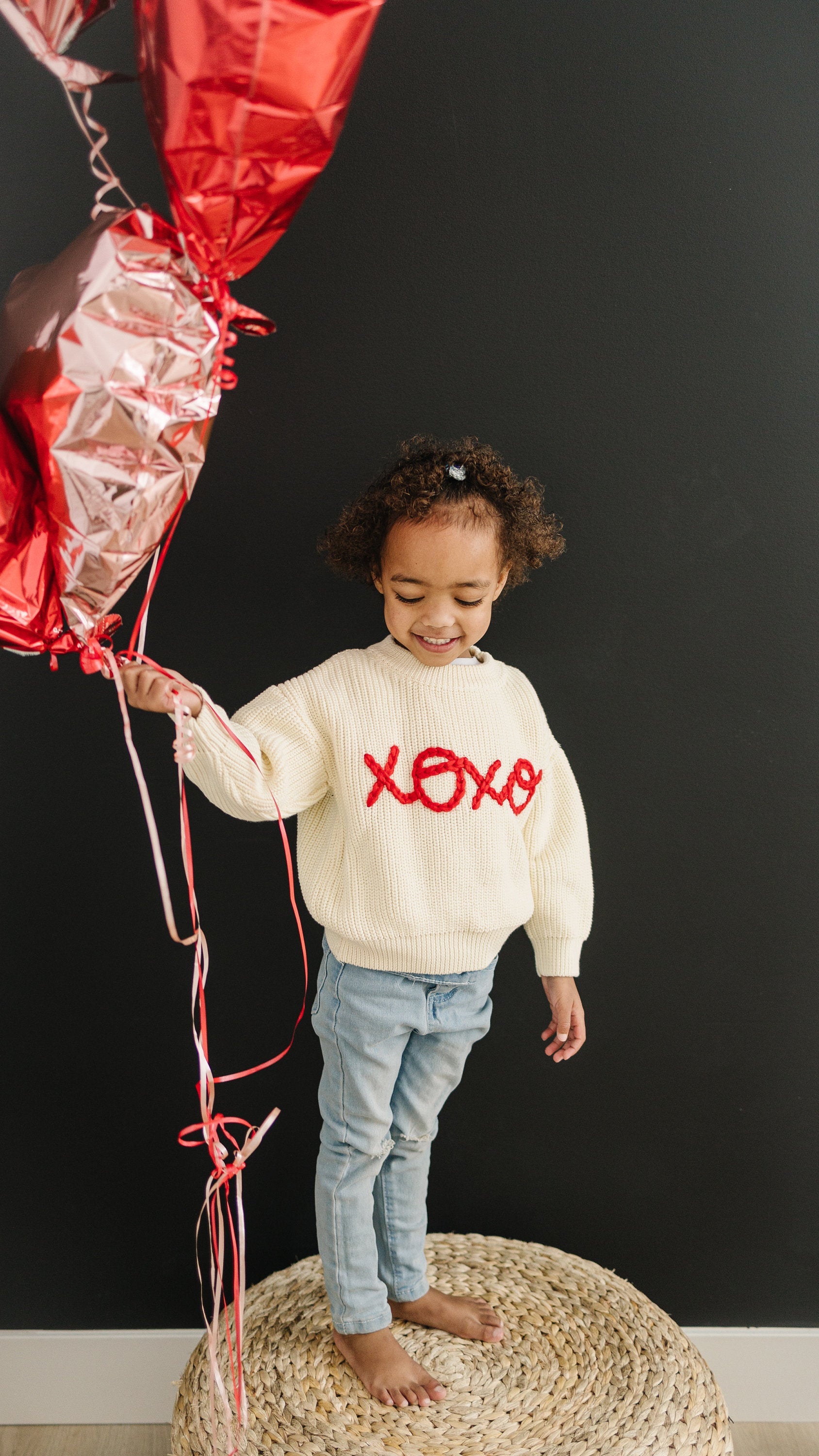 Xoxo Hand Embroidered Sweater