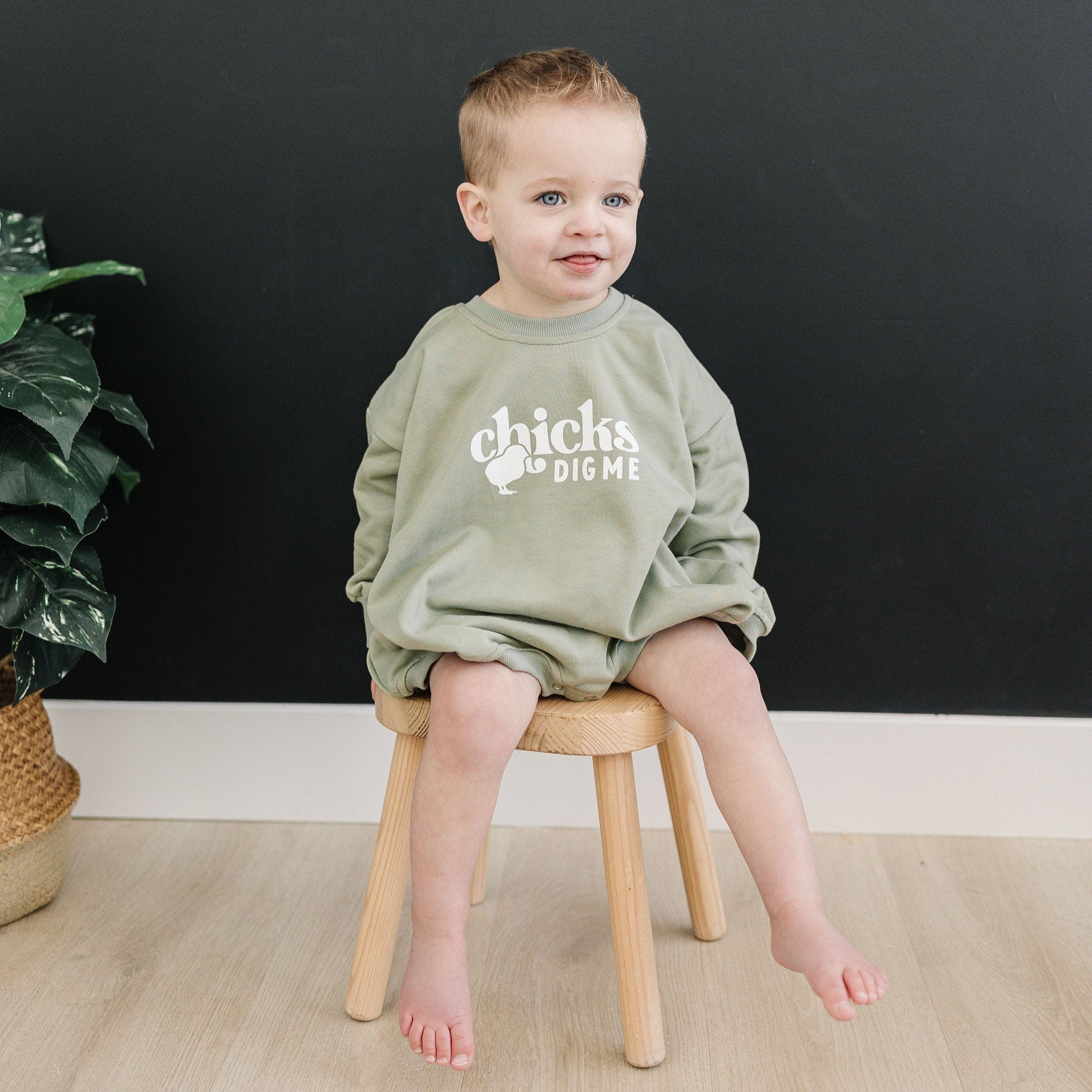 Chicks Dig Me Sweatshirt Romper - More Colors