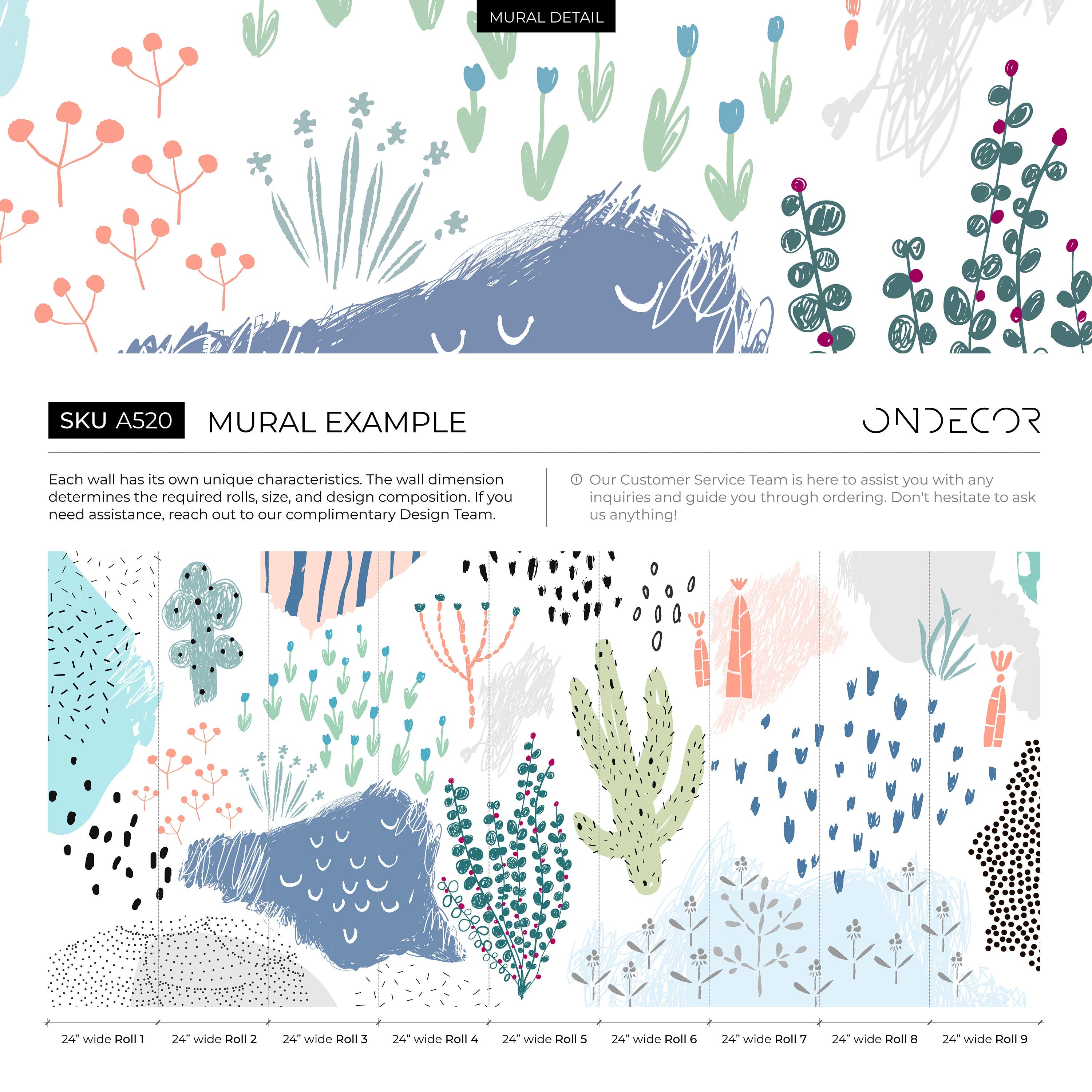 Abstract Wallpaper With Scribbled Doodles And Shapes In Blue And Pink - A520