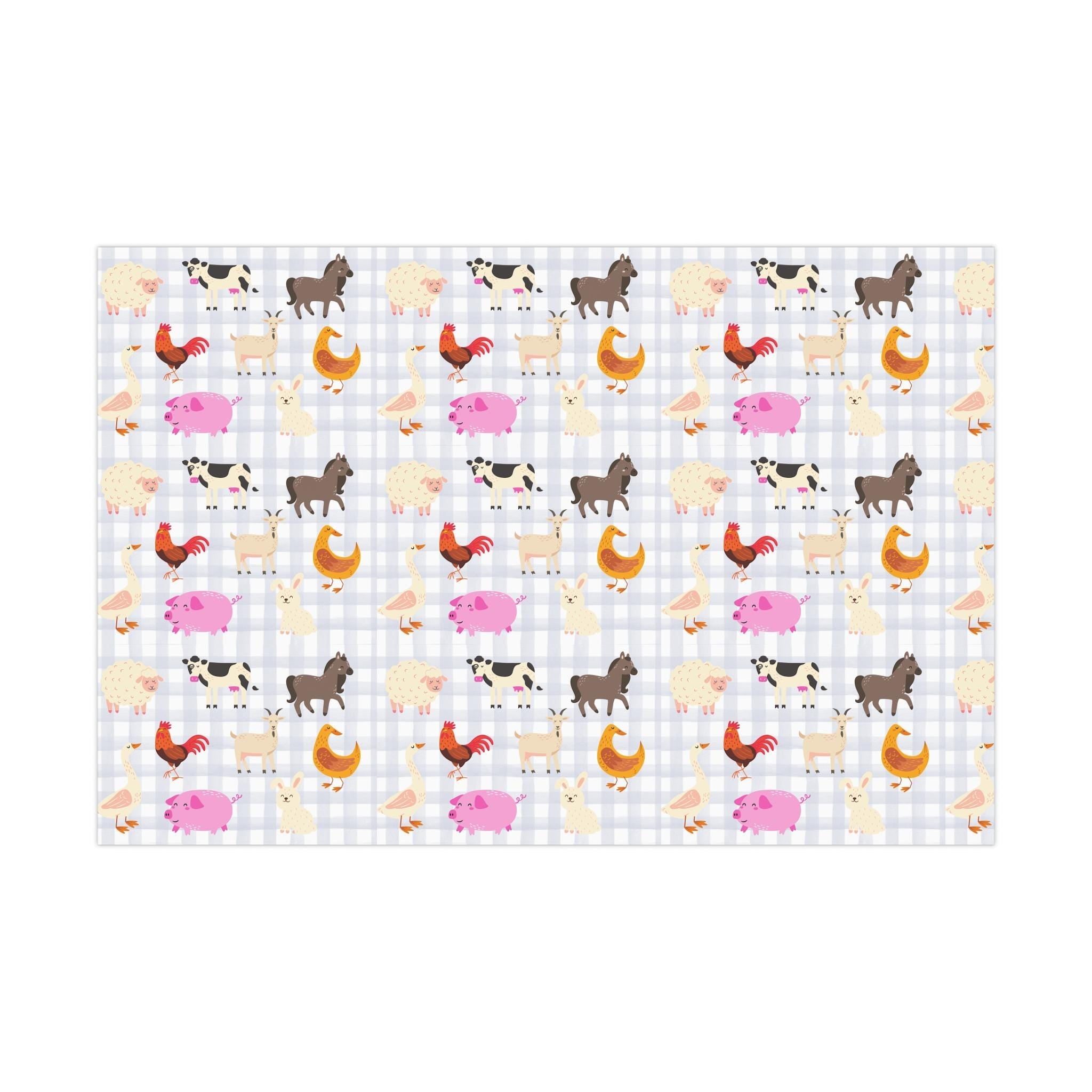 Farm Animals Wrapping Paper