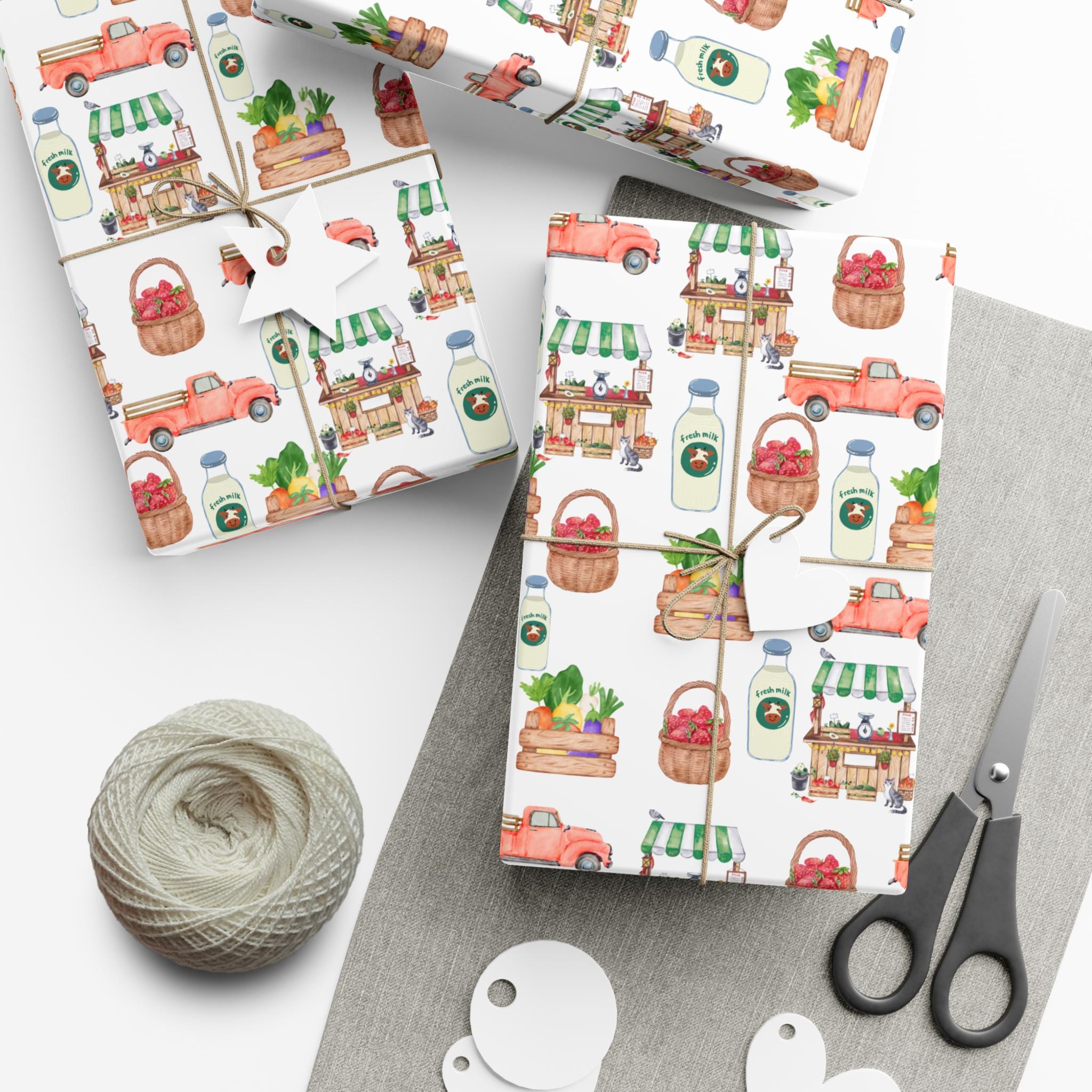Farmers Market Wrapping Paper