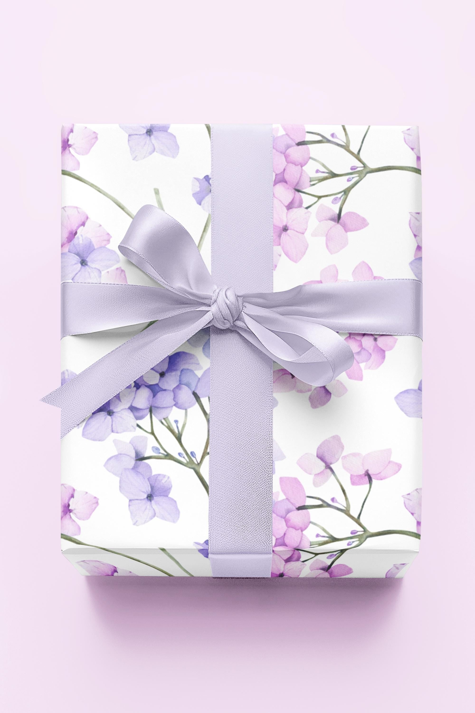 Elegant Hydrangea Wrapping Paper