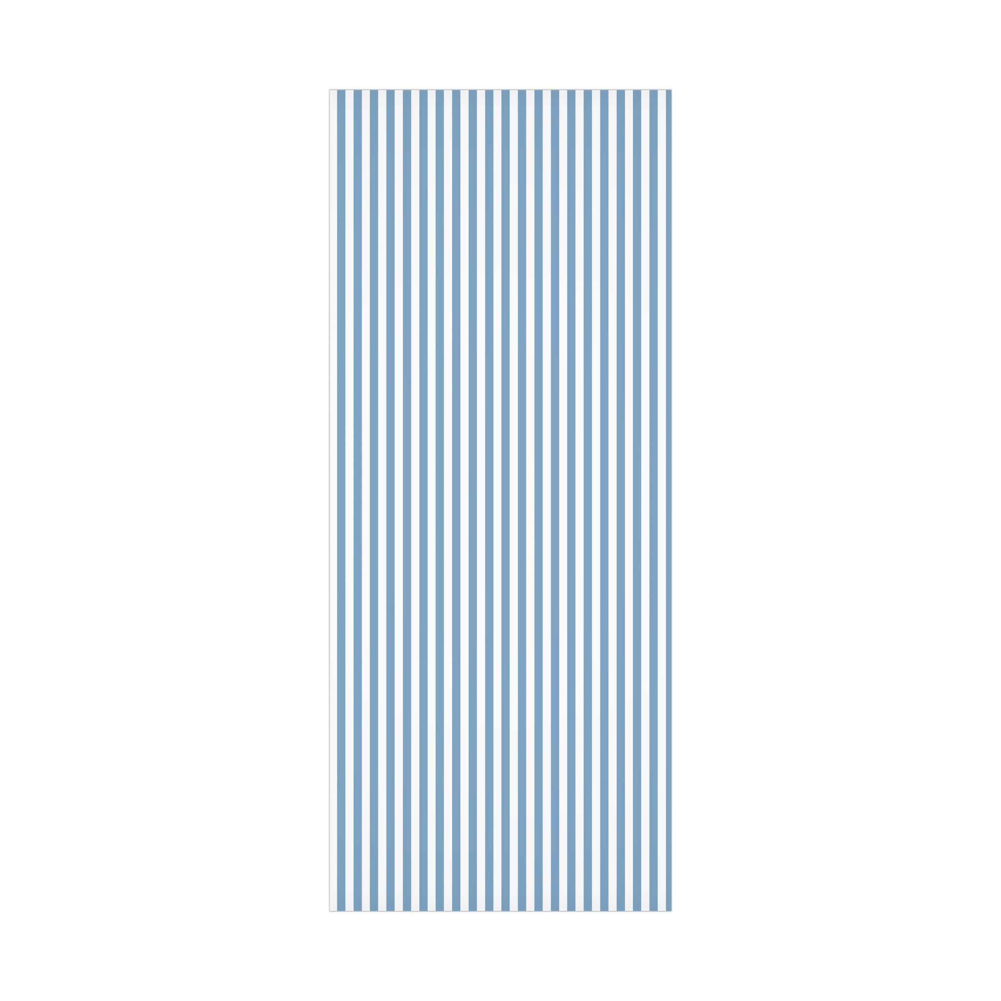 French Blue Striped Wrapping Paper