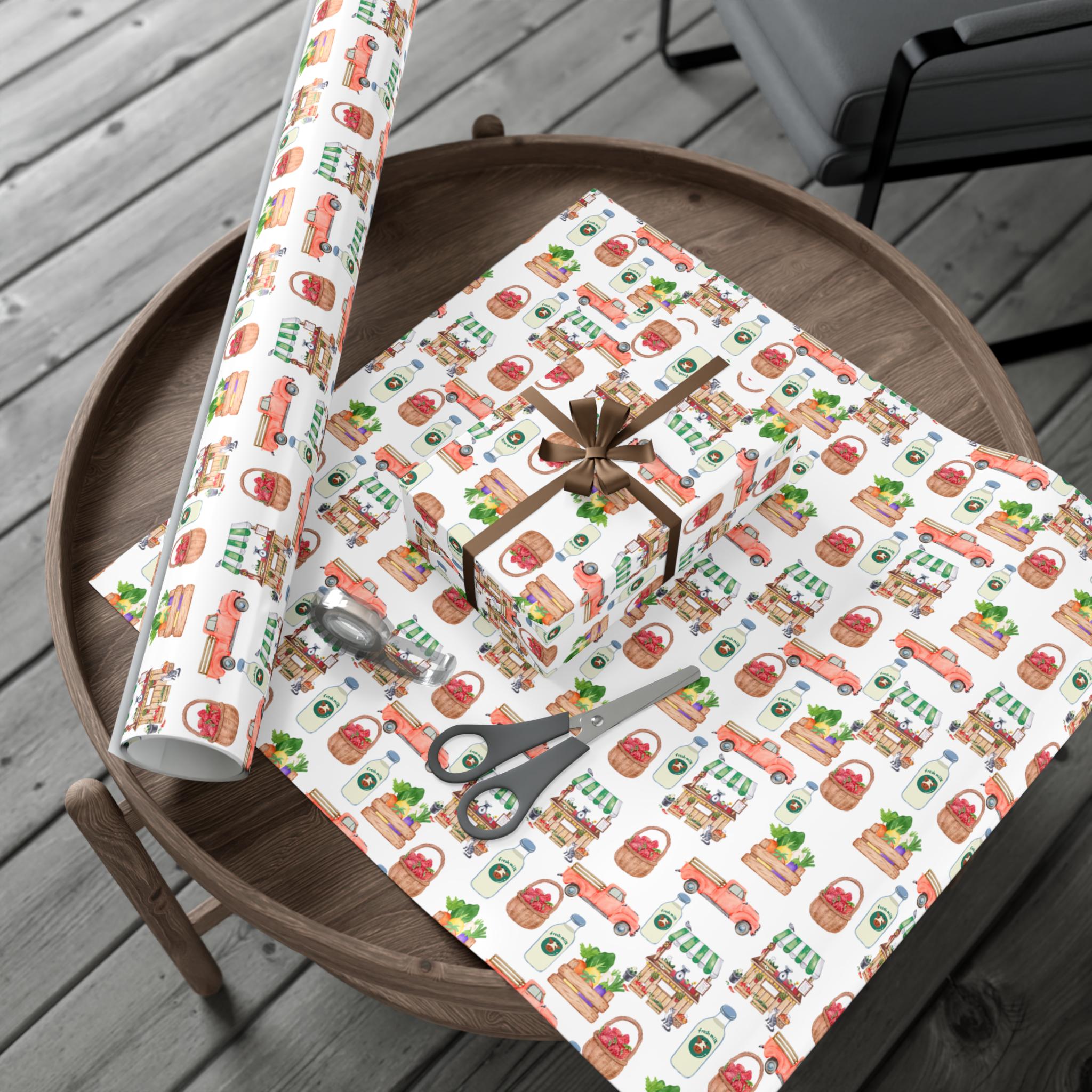 Farmers Market Wrapping Paper