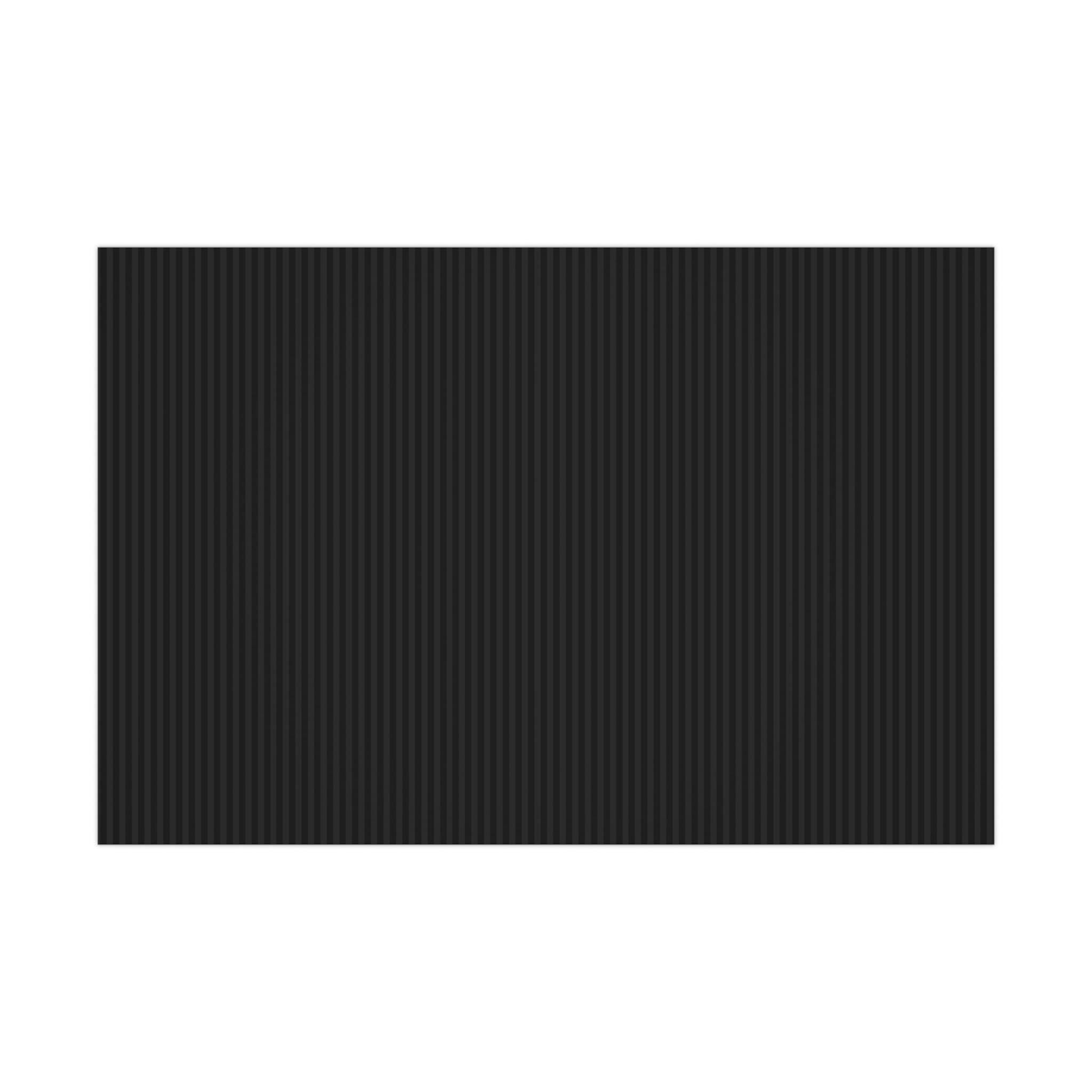 Black Striped Holiday Wrapping Paper