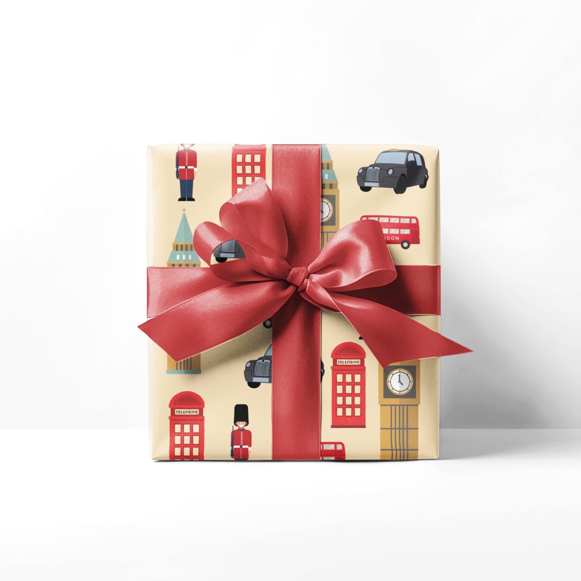 London Themed Wrapping Paper