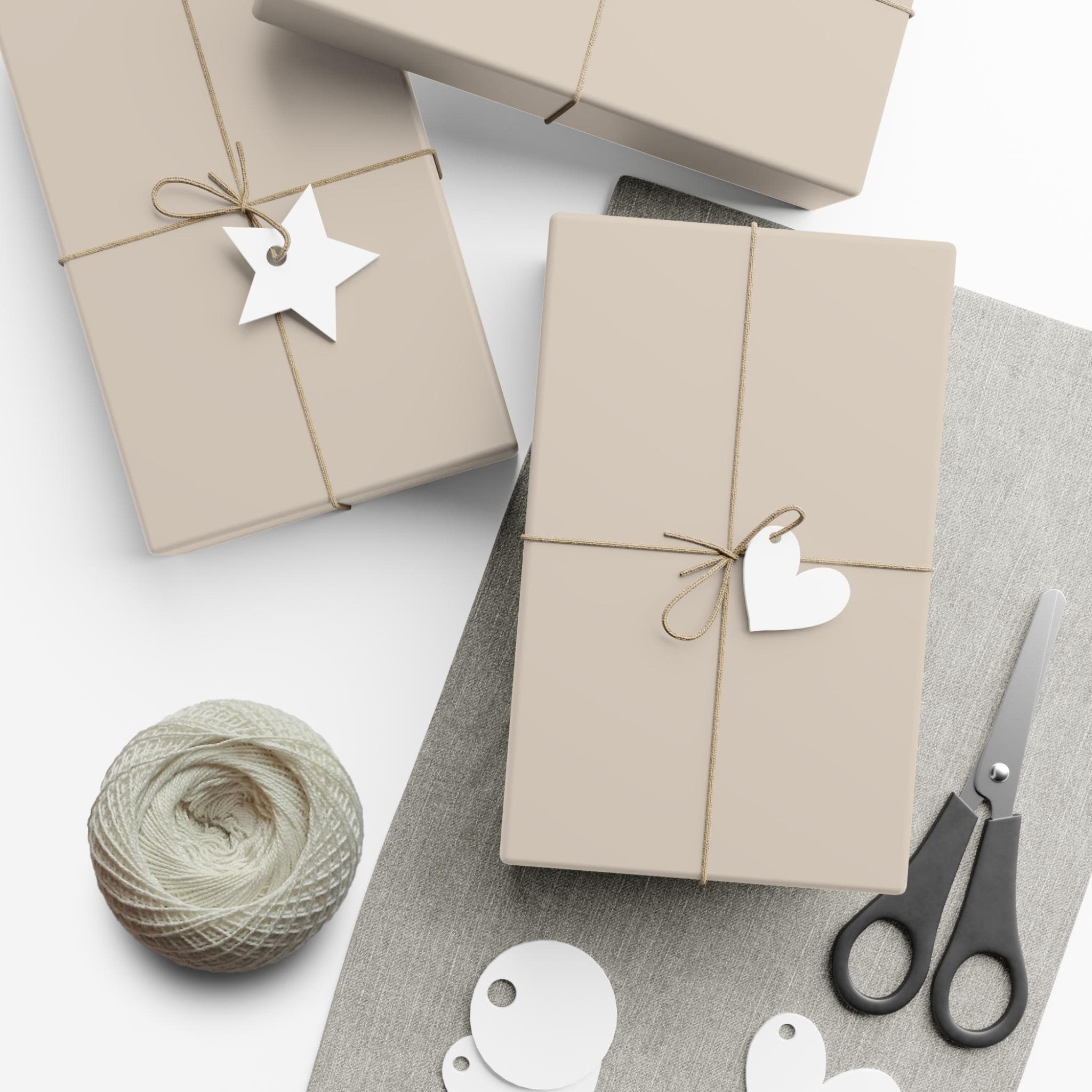 Beige Solid Color Wrapping Paper