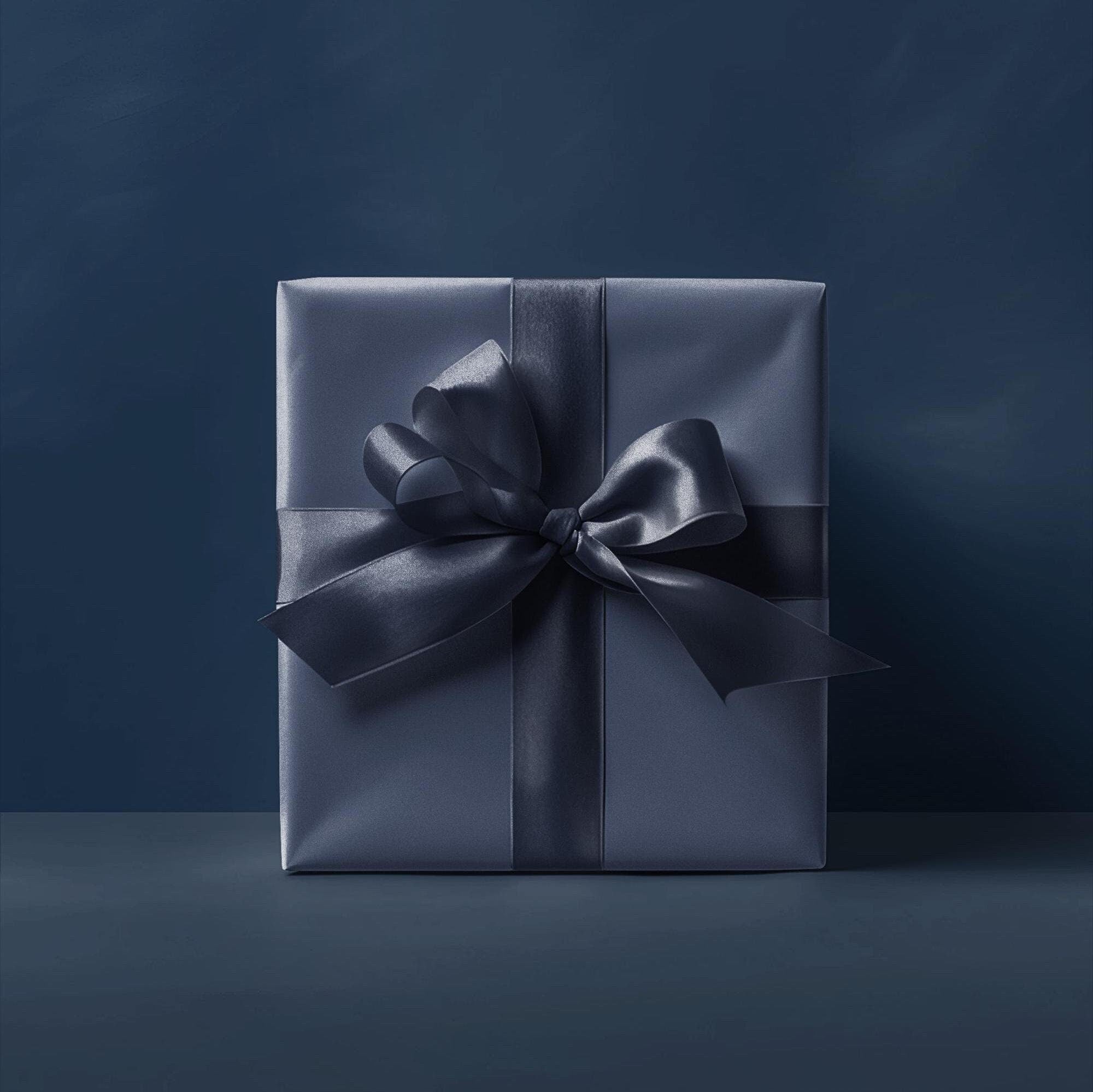 Deep Blue Solid Color Wrapping Paper