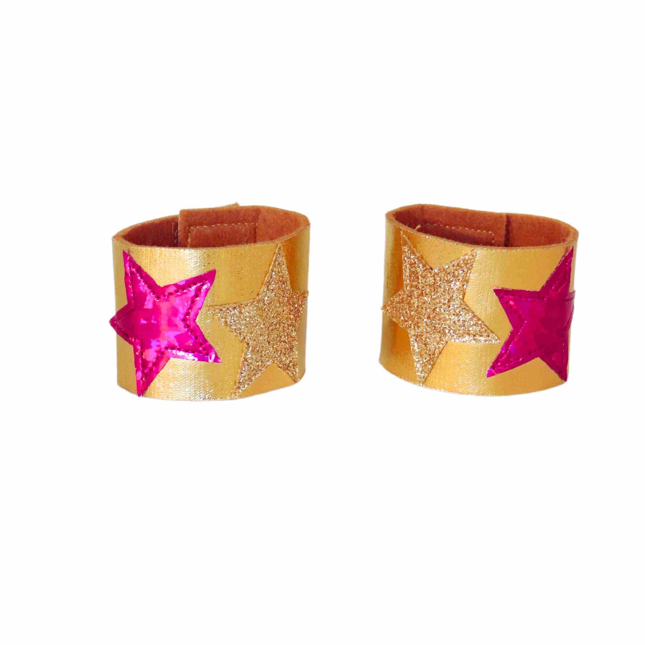 Superhero Mask & Cuff Set, Purple/fuchsia