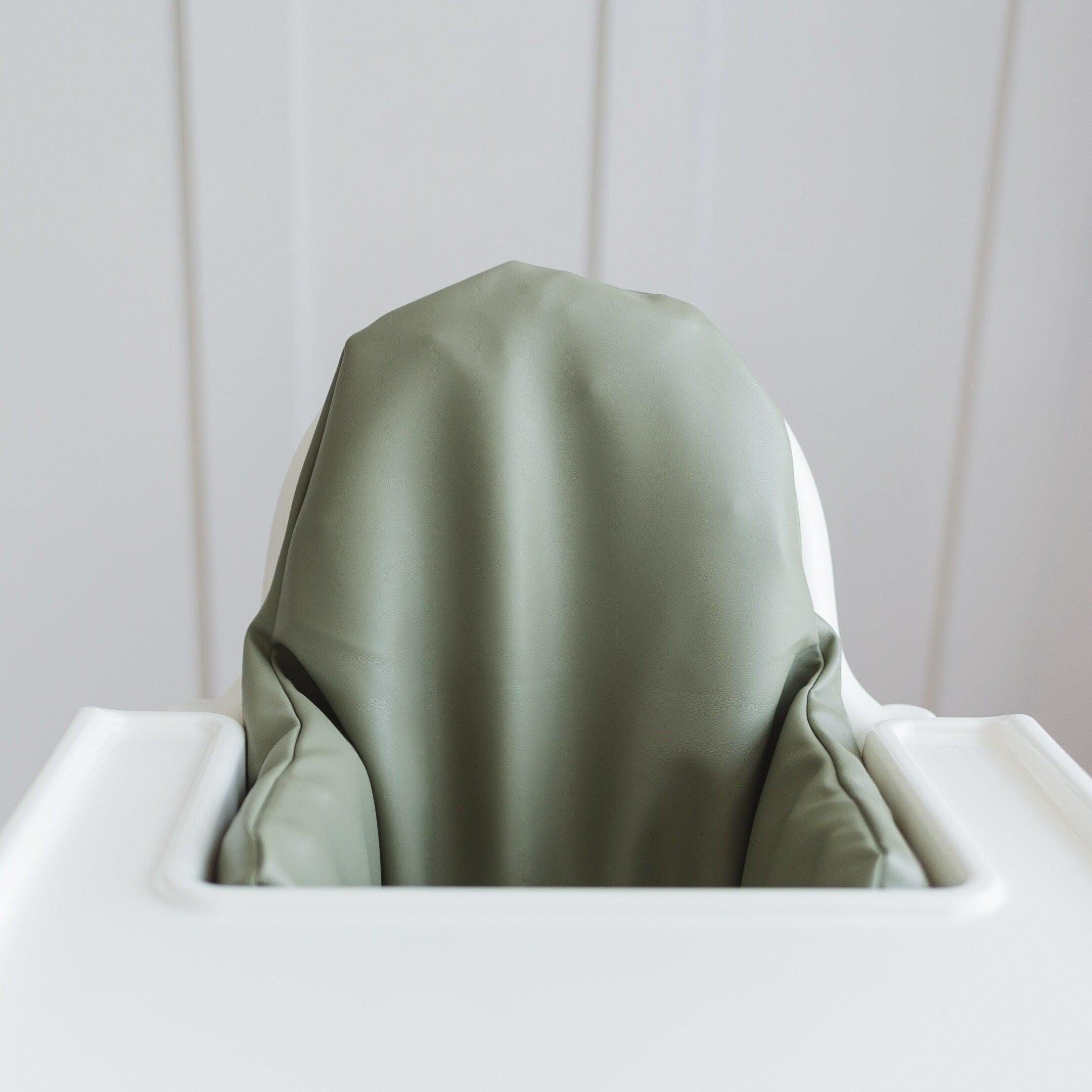 Olive Vegan Leather Ikea Antilop Cushion Cover