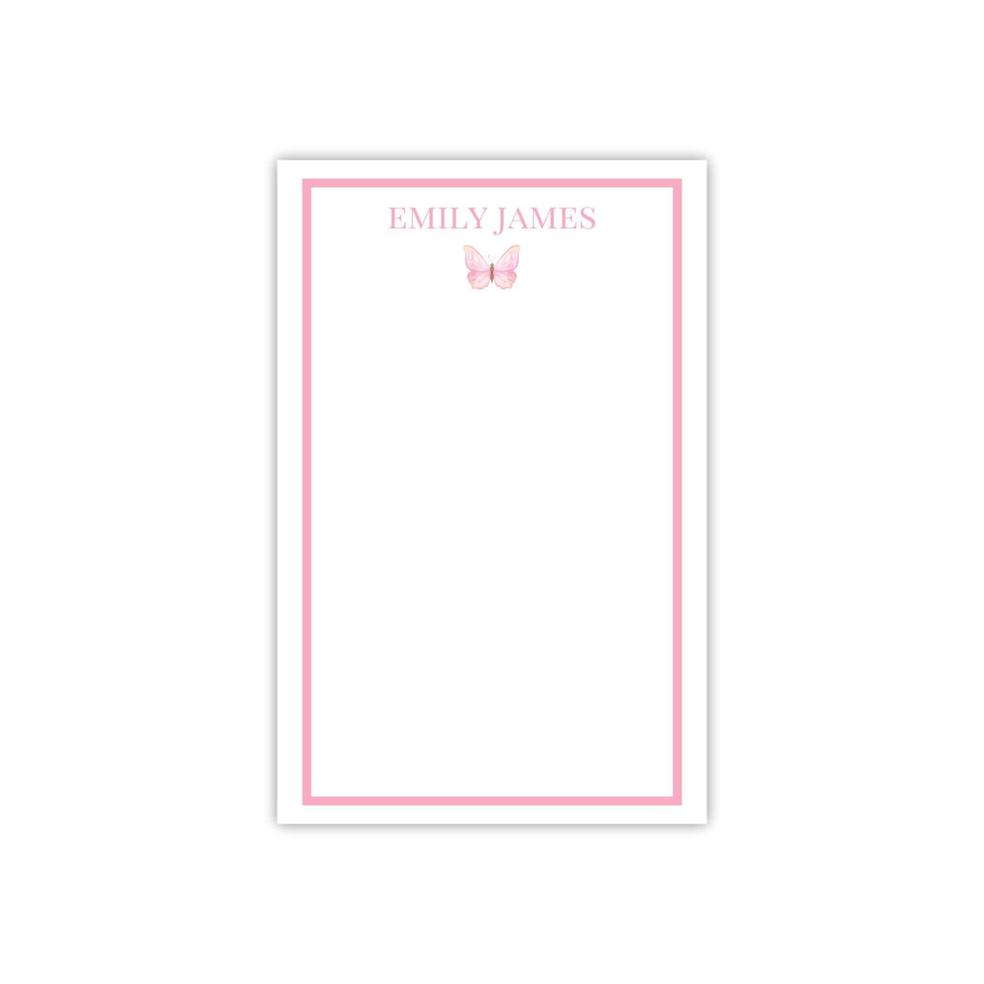 Butterfly Notepad - Pink Or Blue