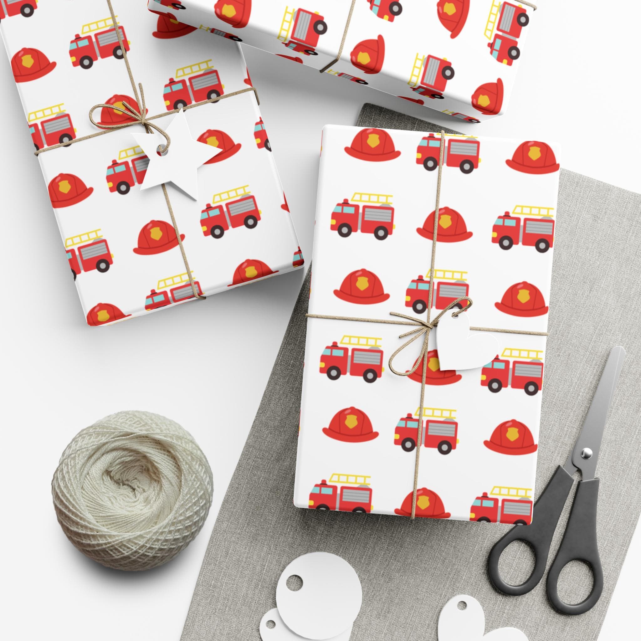Firetruck Wrapping Paper
