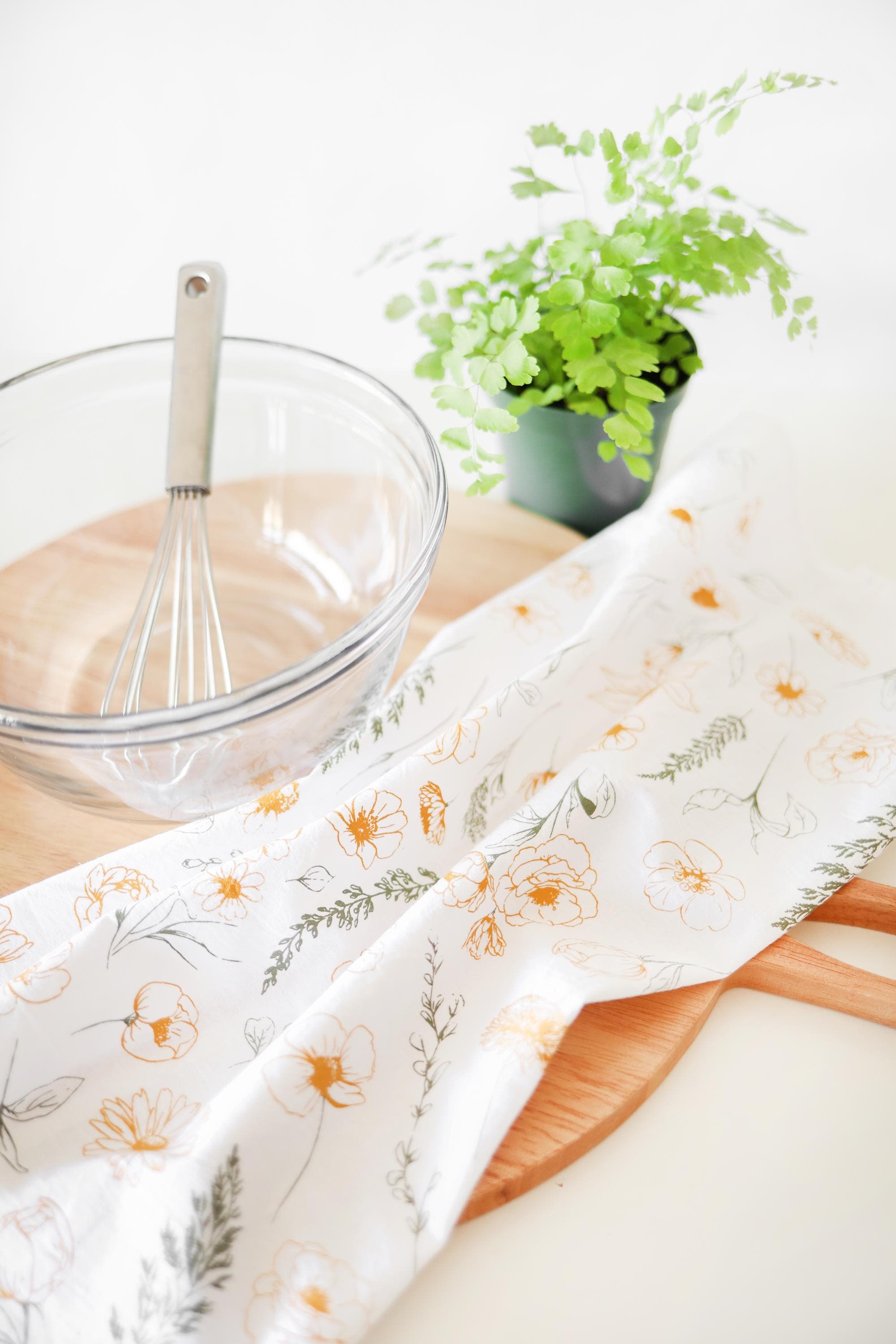 Flower Garden Tea Towel