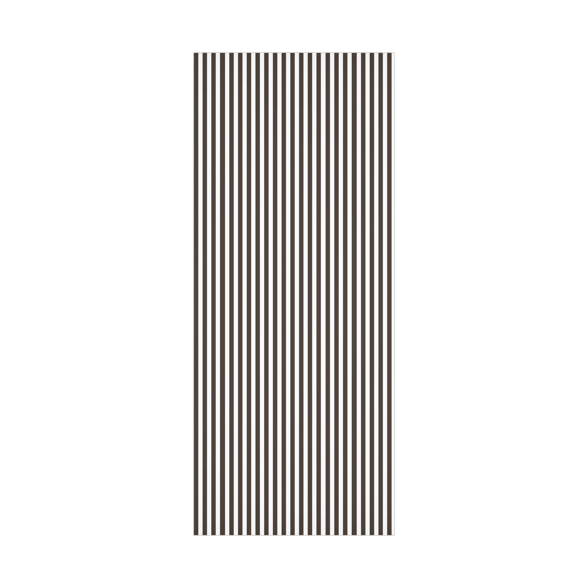 Espresso Brown Stripe Wrapping Paper