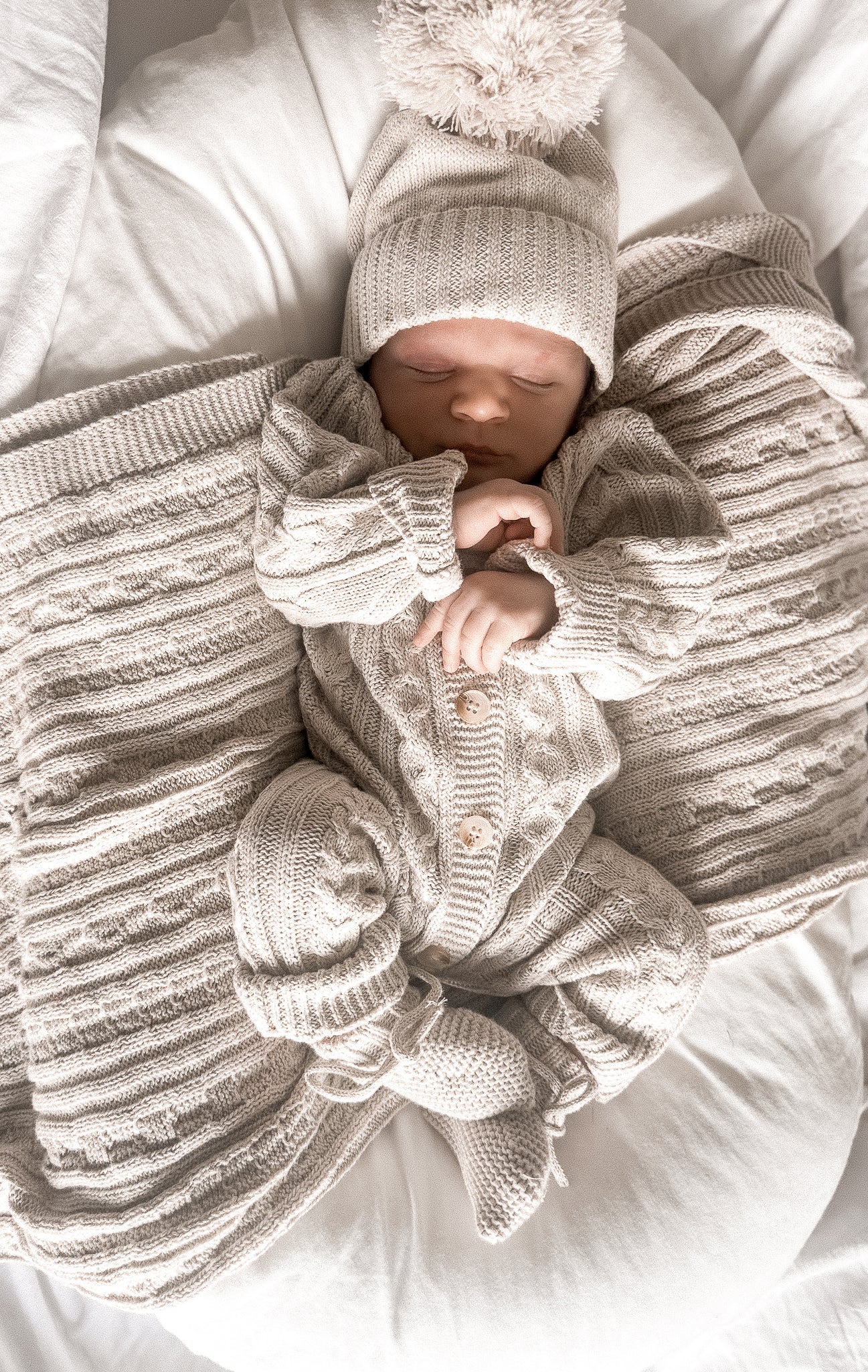 Luna + Luca Organic Booties - Natural