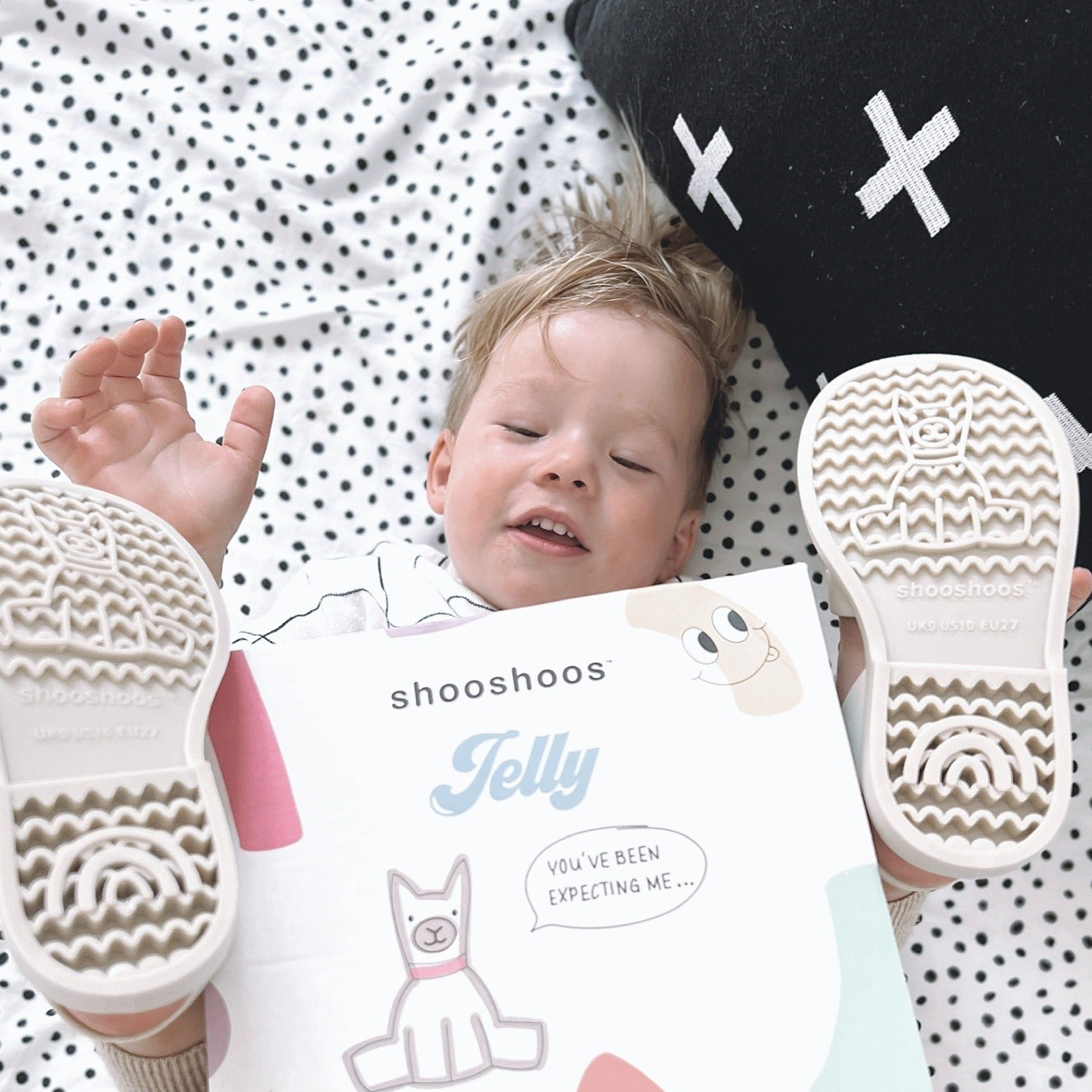 Toddler Jelly Sandals in Cream - Seger