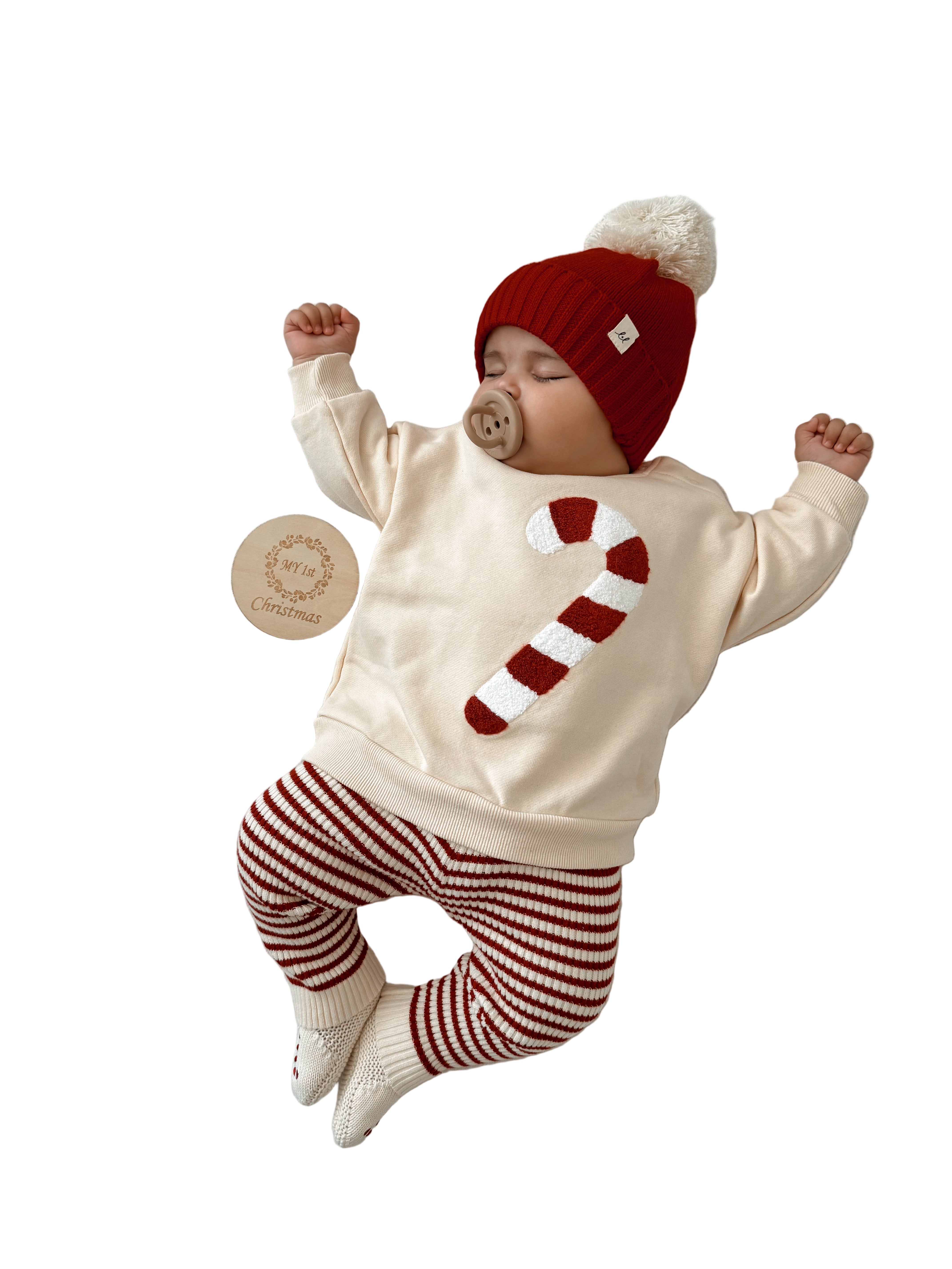 Candy Cane Chenille Pullover