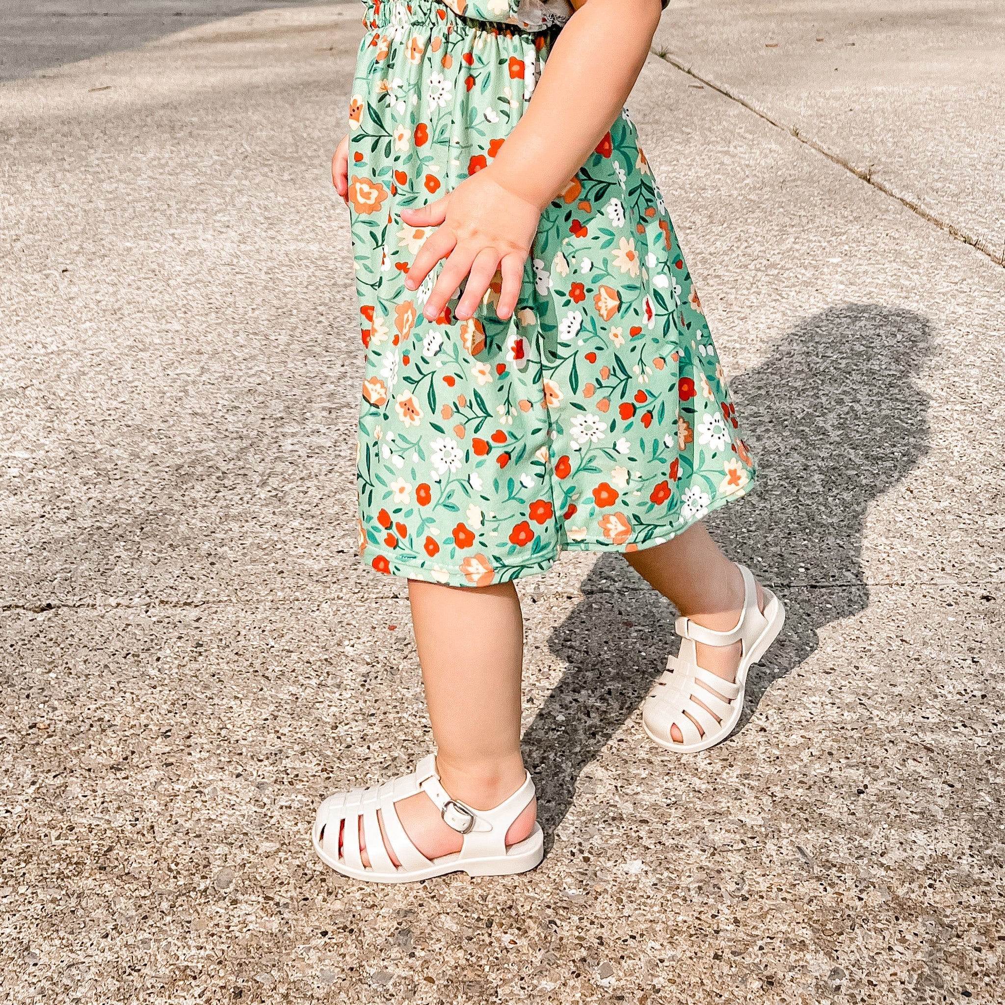 Toddler Jelly Sandals in Cream - Seger