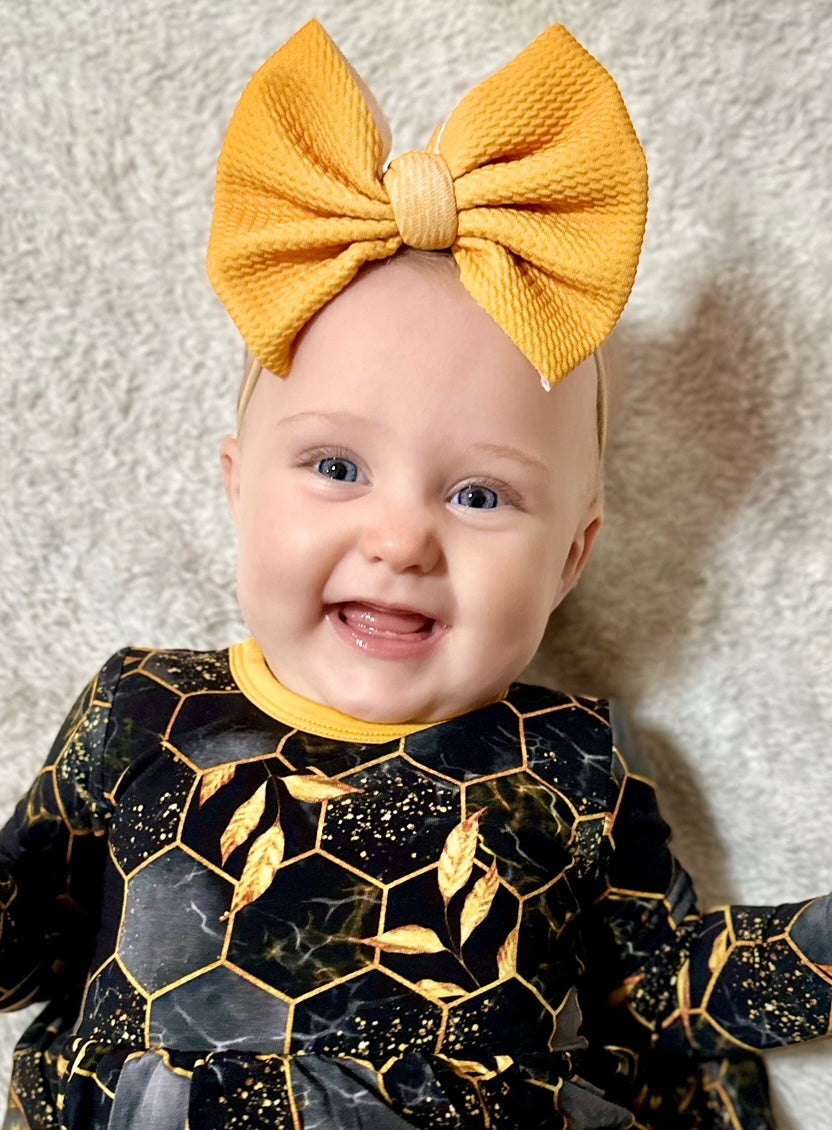 Honey | Toddler Girl Nylon Bow