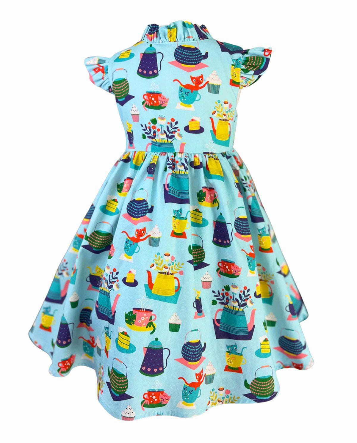 Tea & Kitties Blue Glen Park Dress