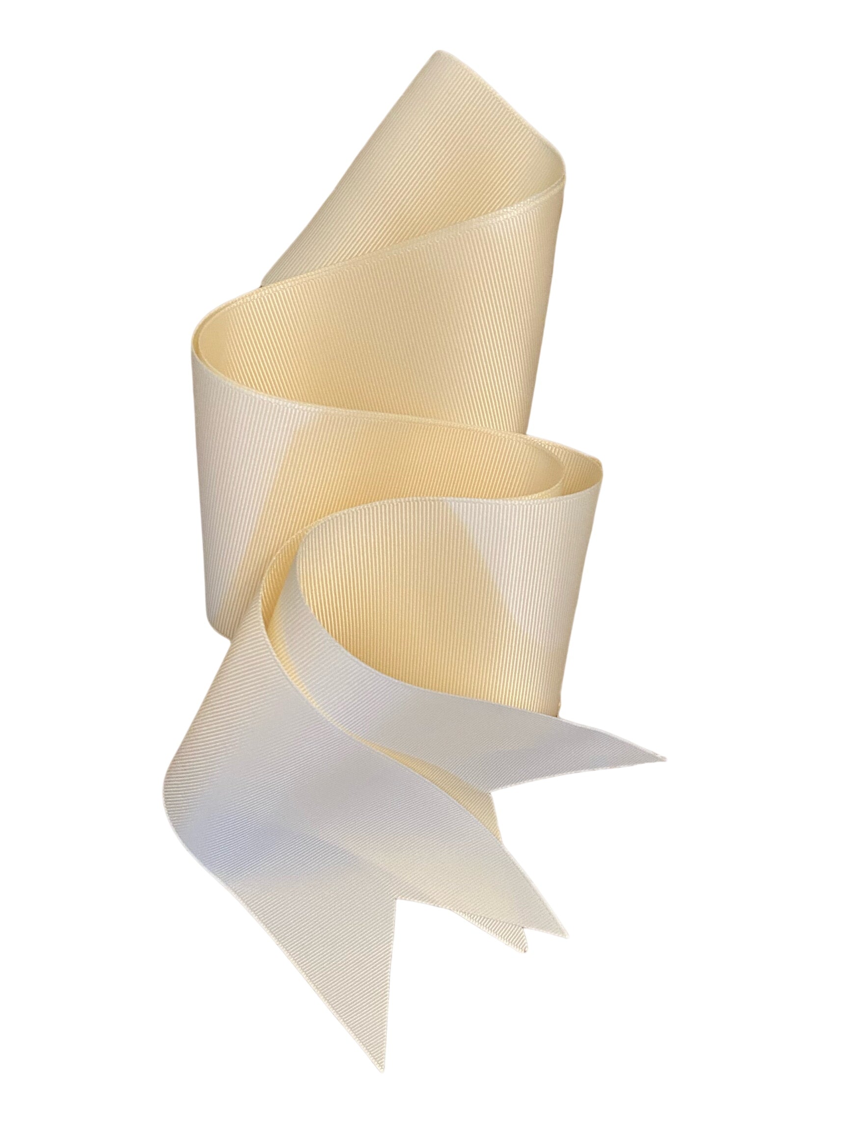 Ivory Grosgrain Ribbon - Wide & Short